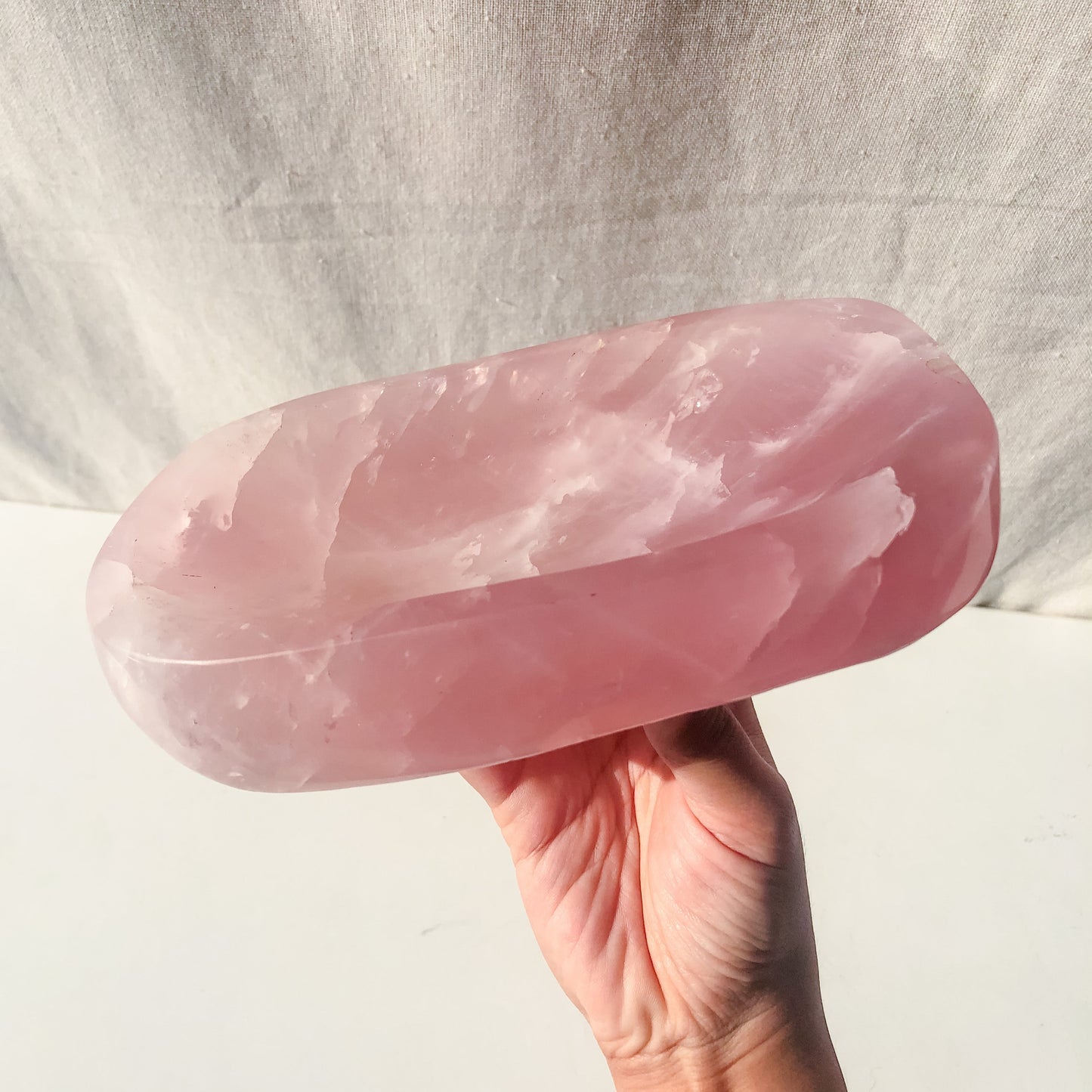 Rose Quartz Bowl (1.3kg)