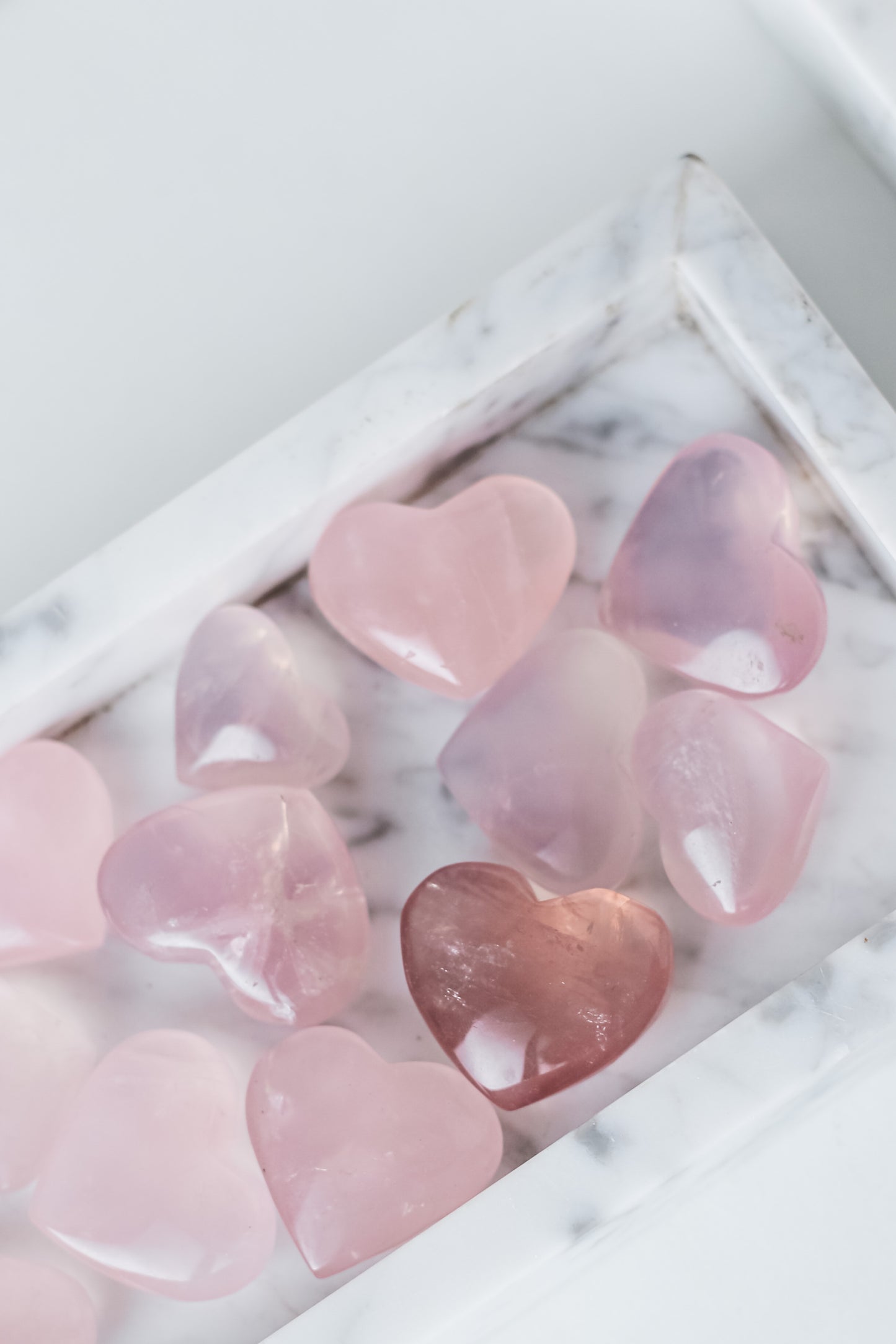 Rose Quartz Heart S