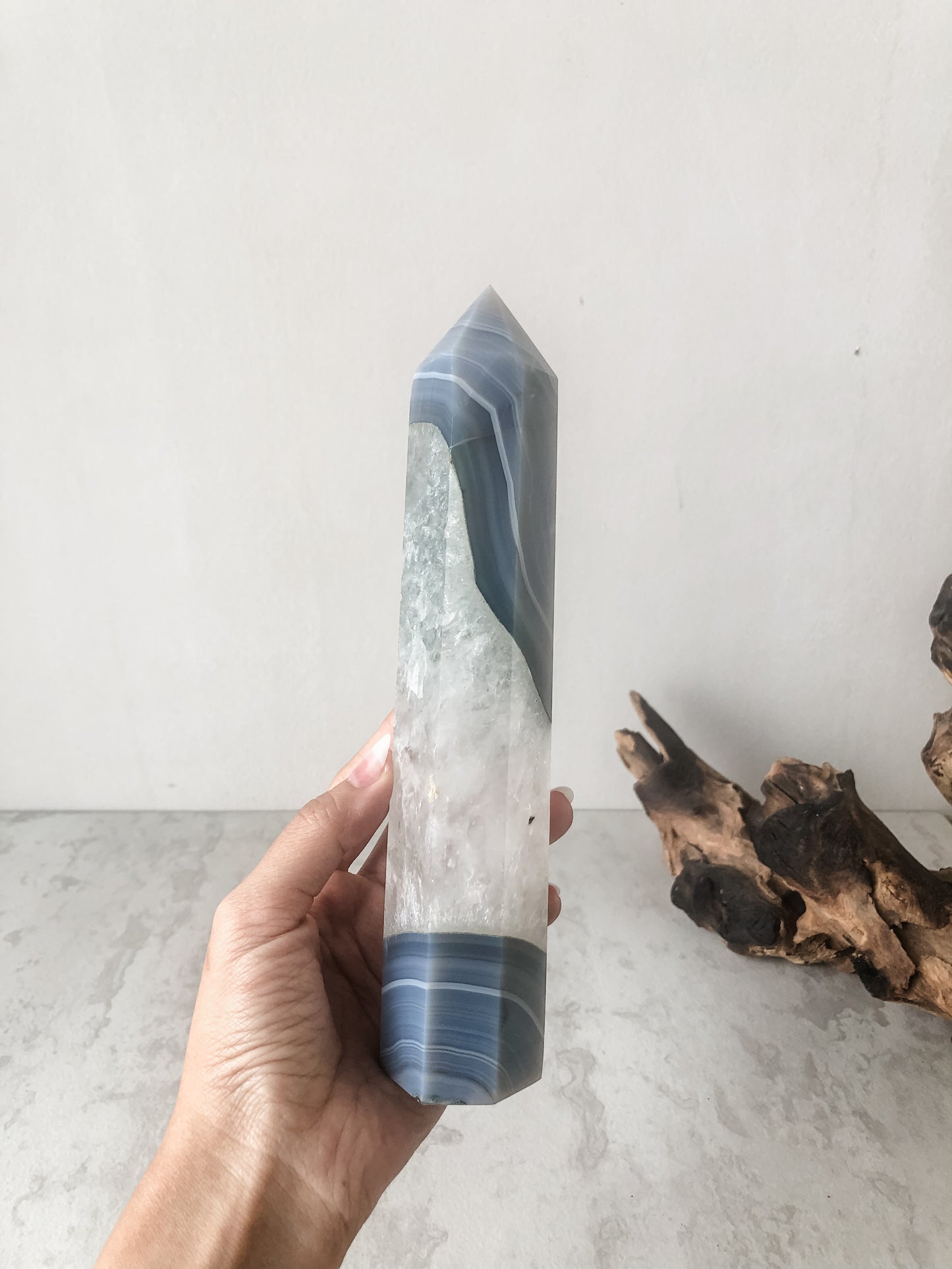 Botswana Agate Tower L (20.5cm)