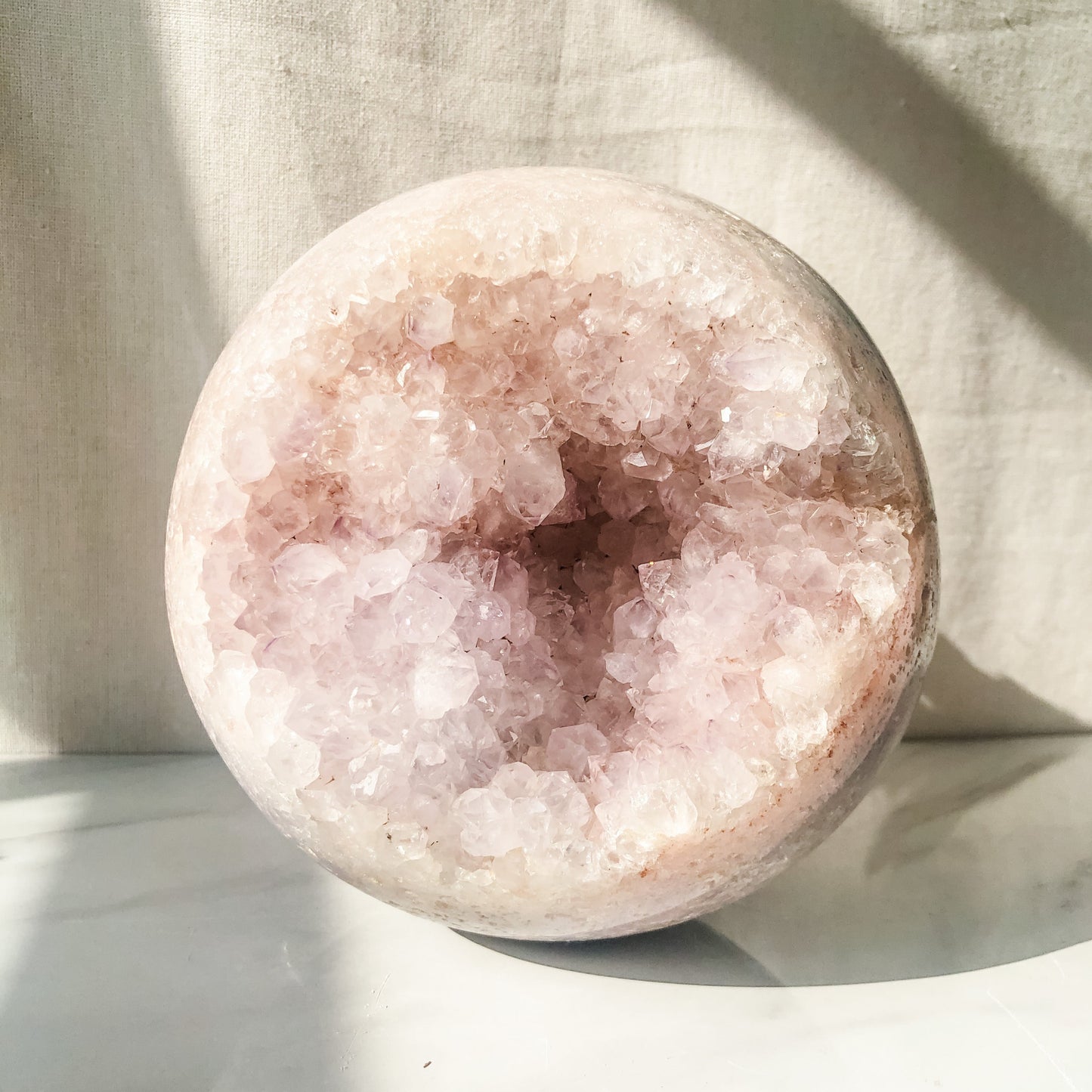 Pink Amethyst Druzy Sphere (3.1kg)
