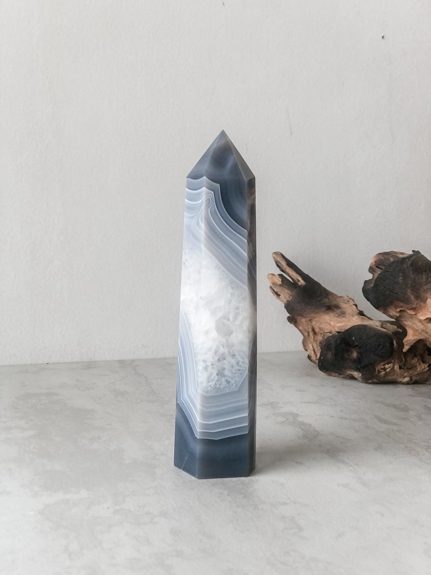 Botswana Agate Tower L (17.5cm)
