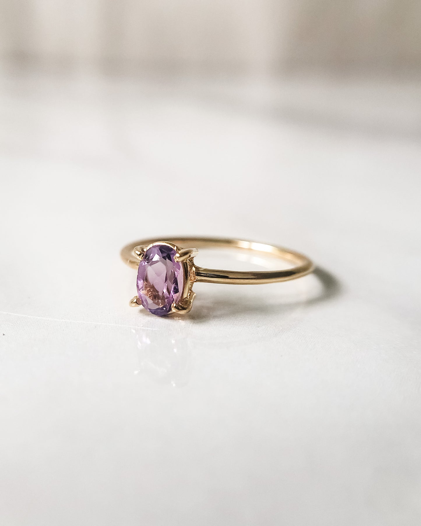 Amethyst Ring - 14K Gold Vermeil (Pre-Order)