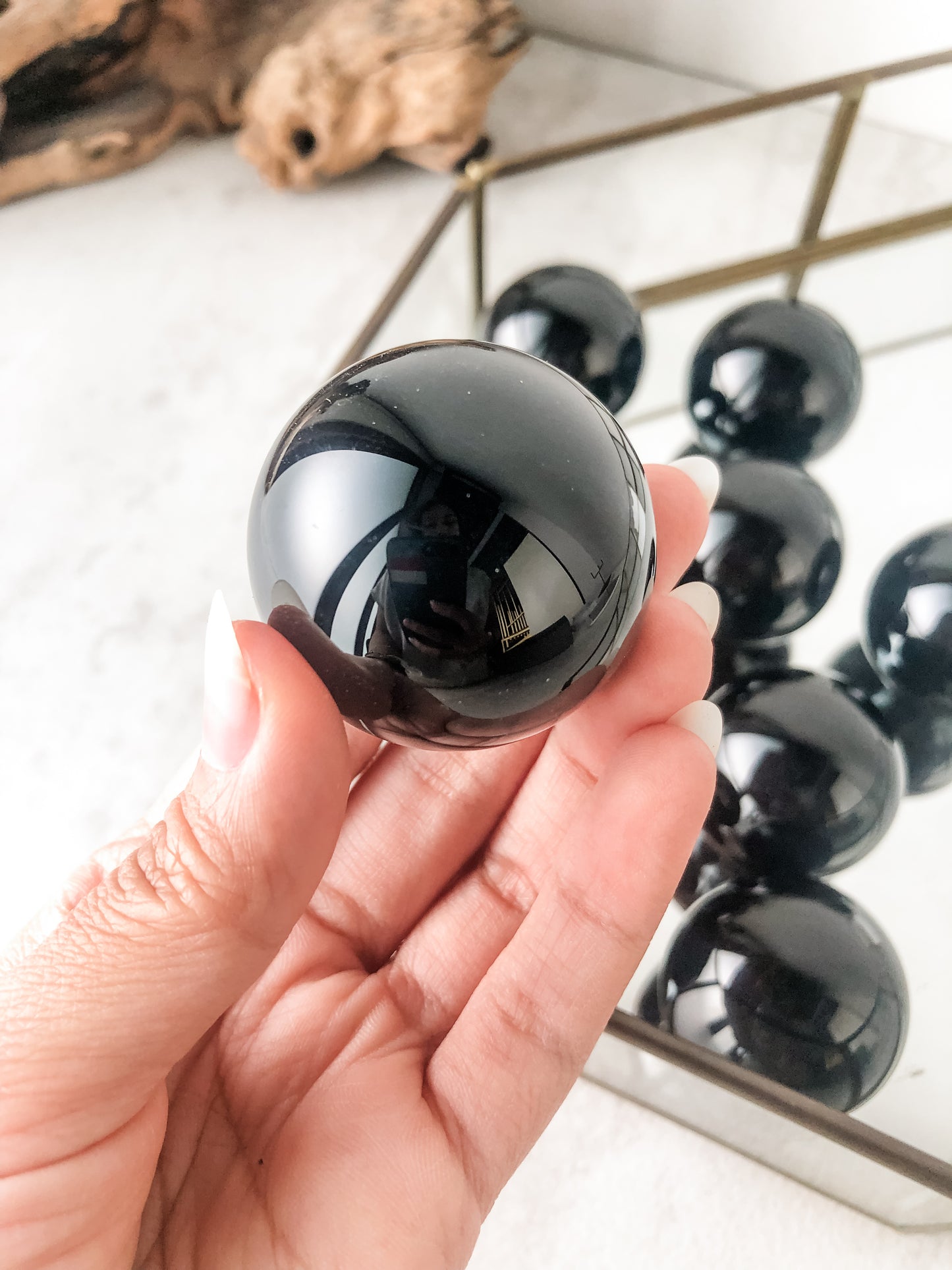 Black Obsidian Sphere