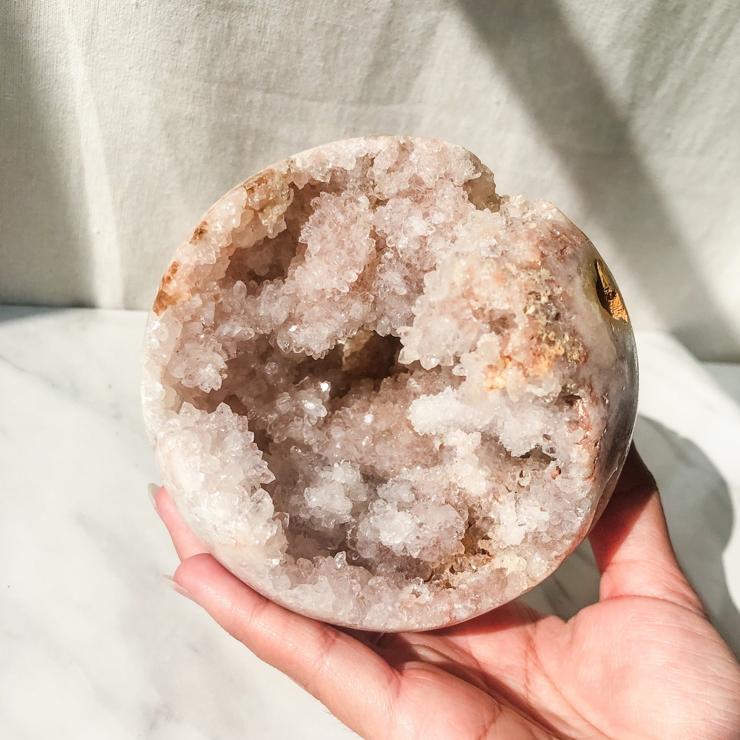 Pink Amethyst Druzy Sphere (800g)