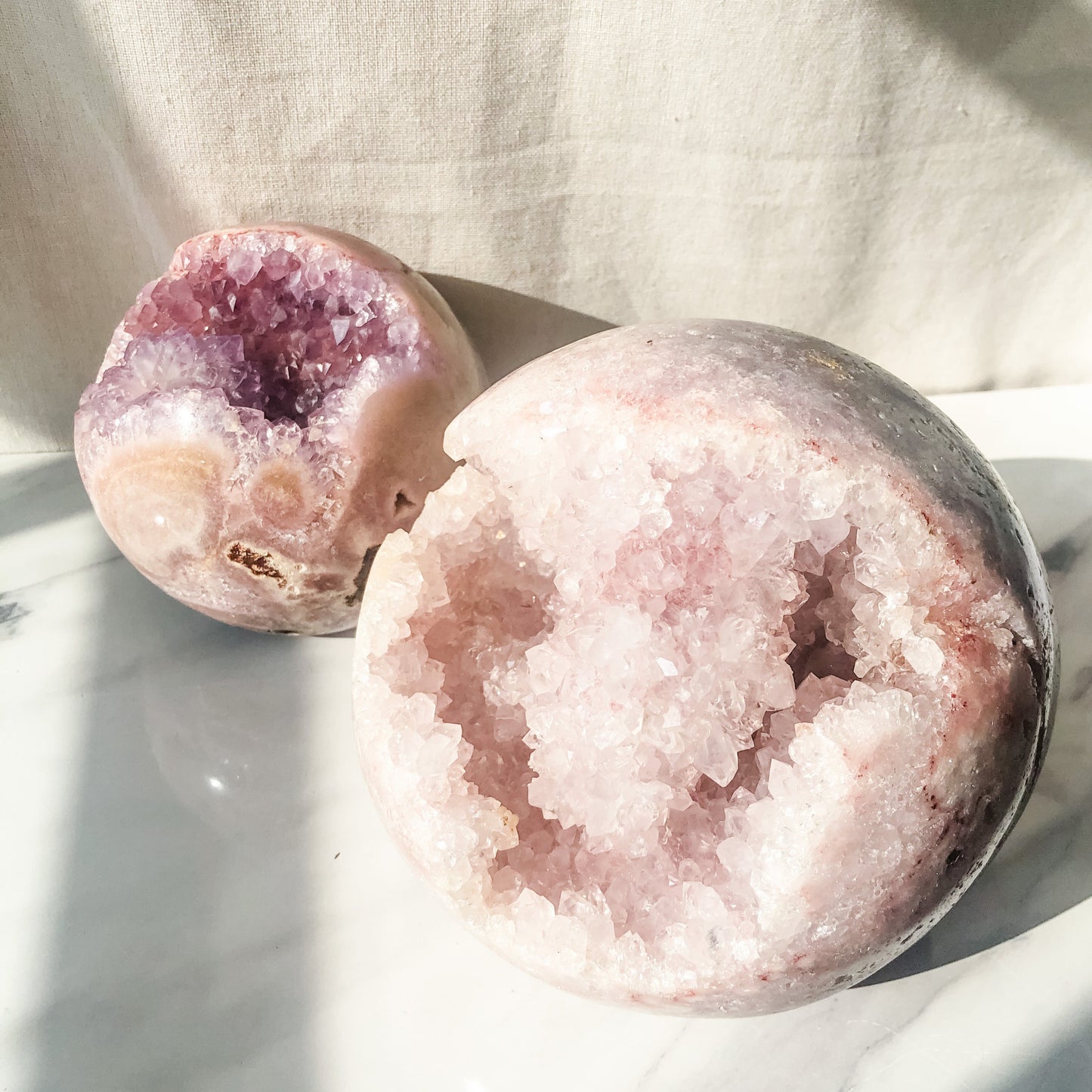 Pink Amethyst Druzy Sphere (3.1kg)