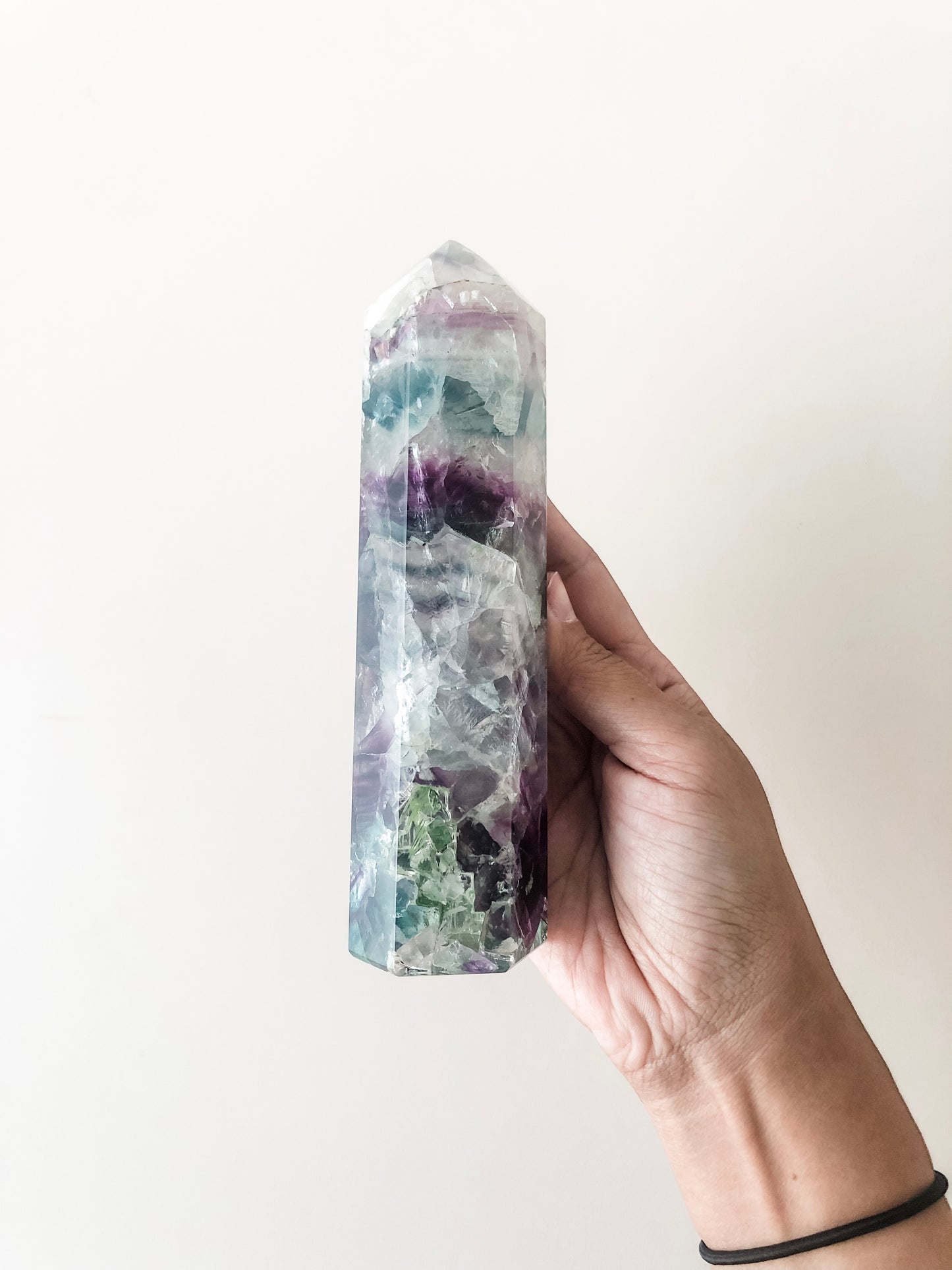 Rainbow Fluorite Tower L