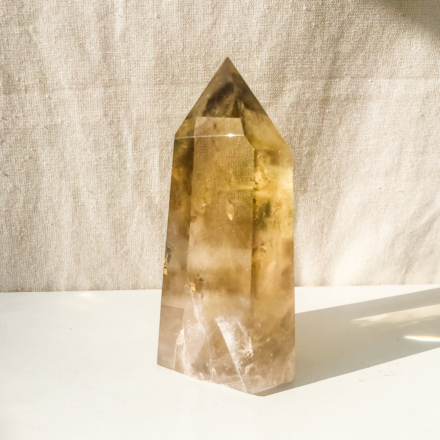 Citrine Tower Brazil (14cm)