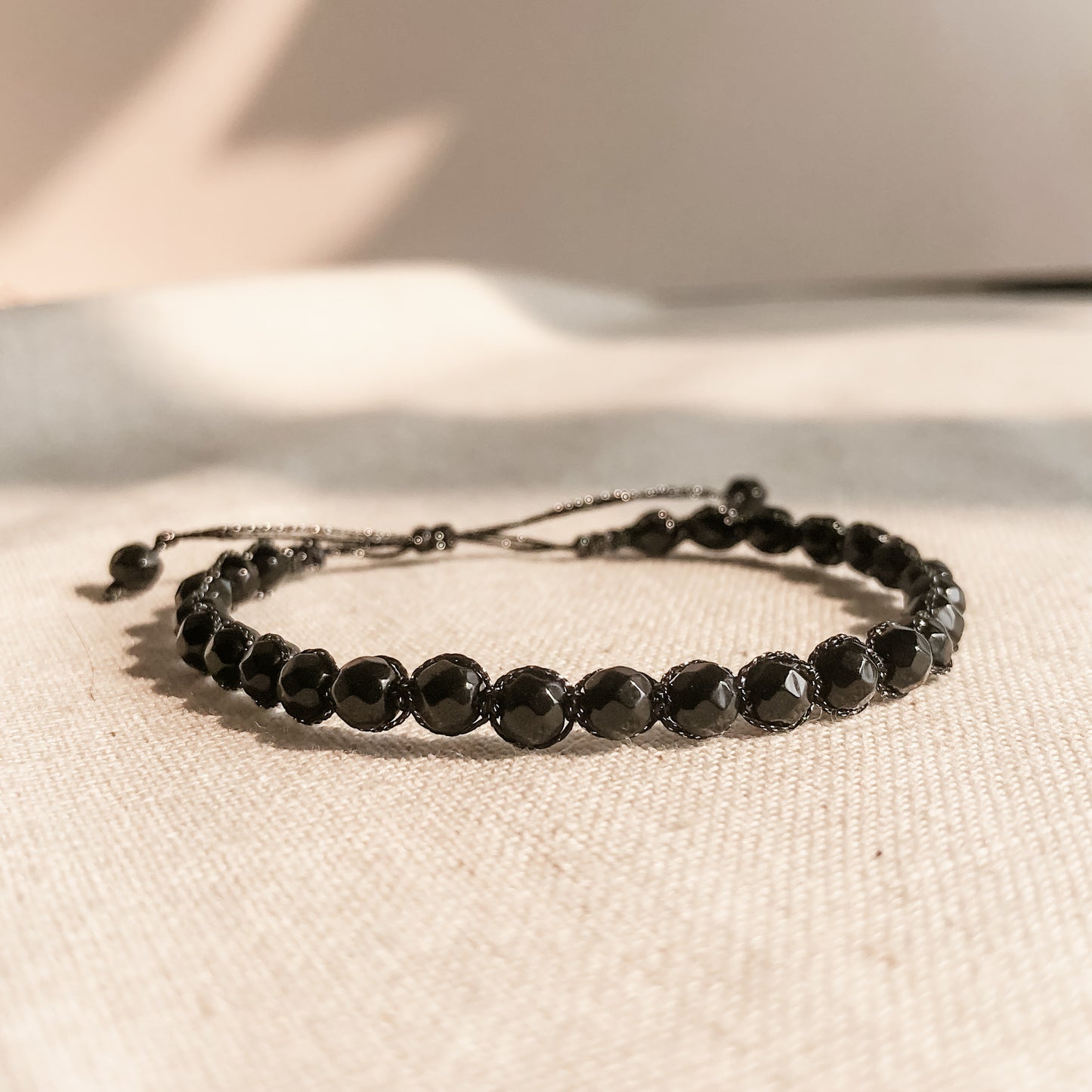 Gemstone Macrame Bracelet 4mm
