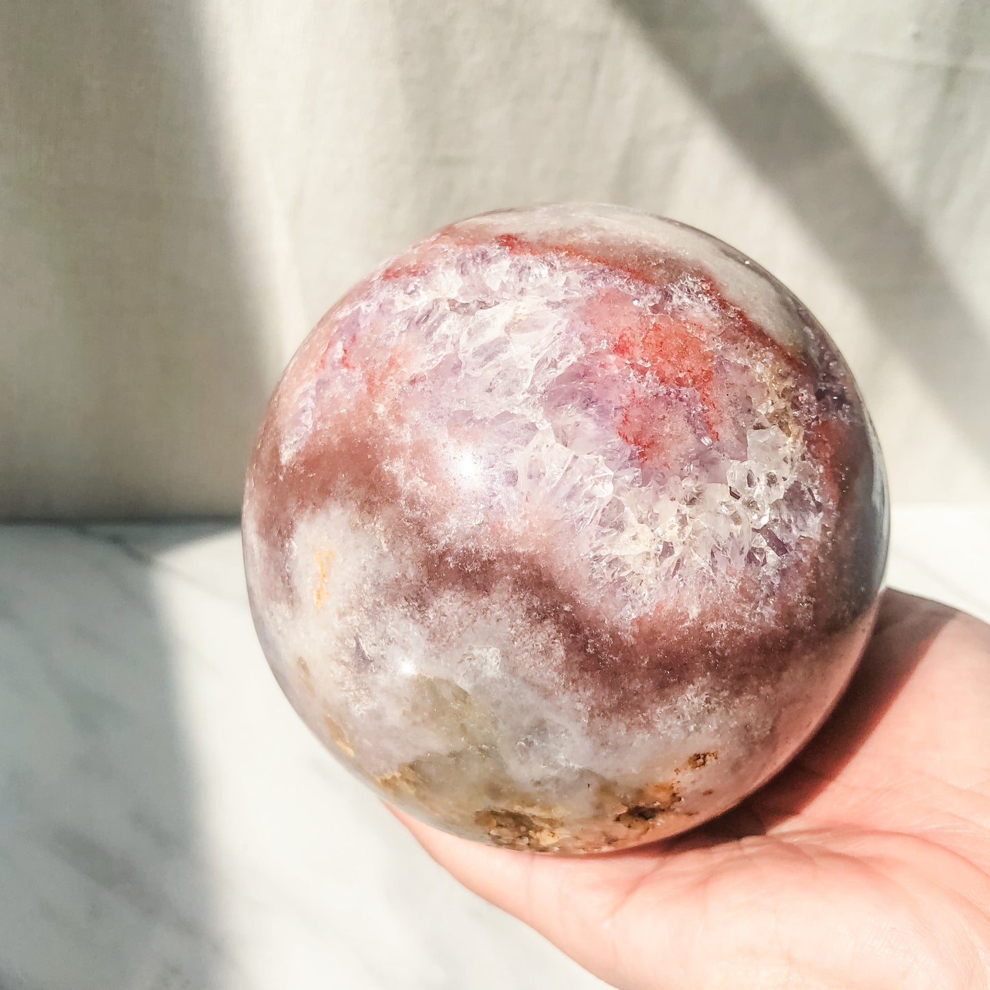 Pink Amethyst Druzy Sphere (1kg)