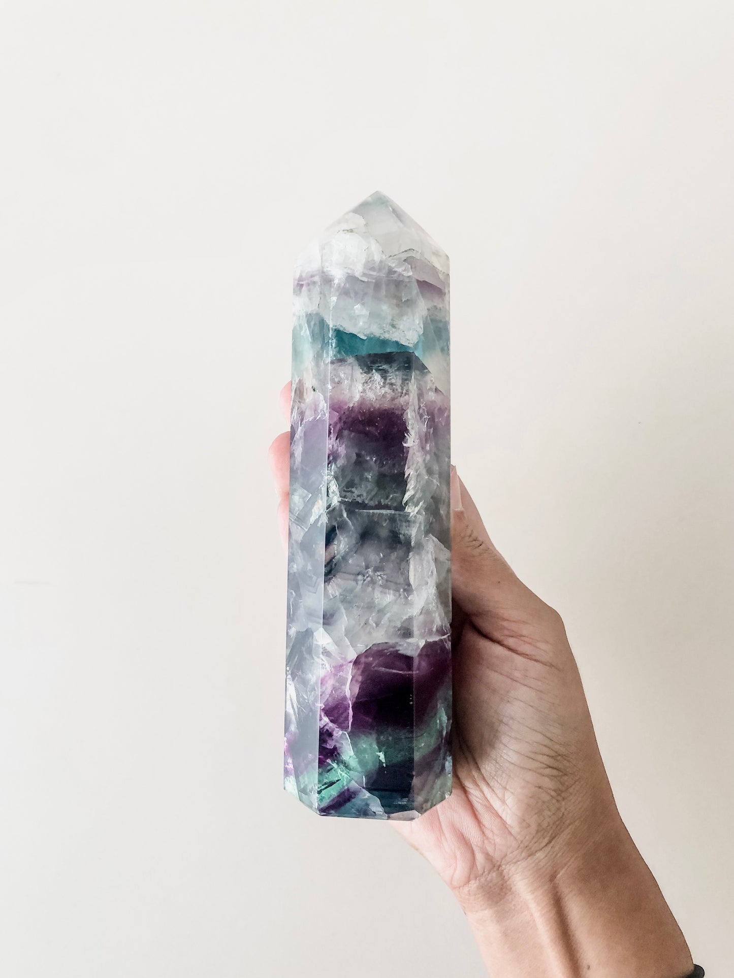 Rainbow Fluorite Tower L