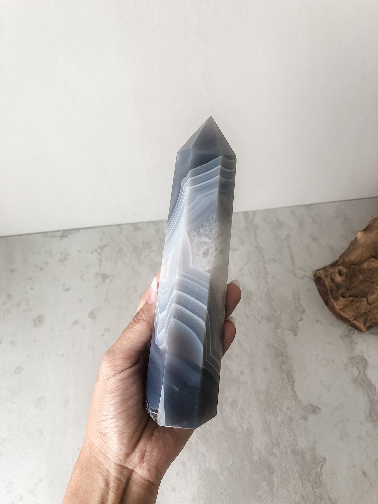 Botswana Agate Tower L (17.5cm)