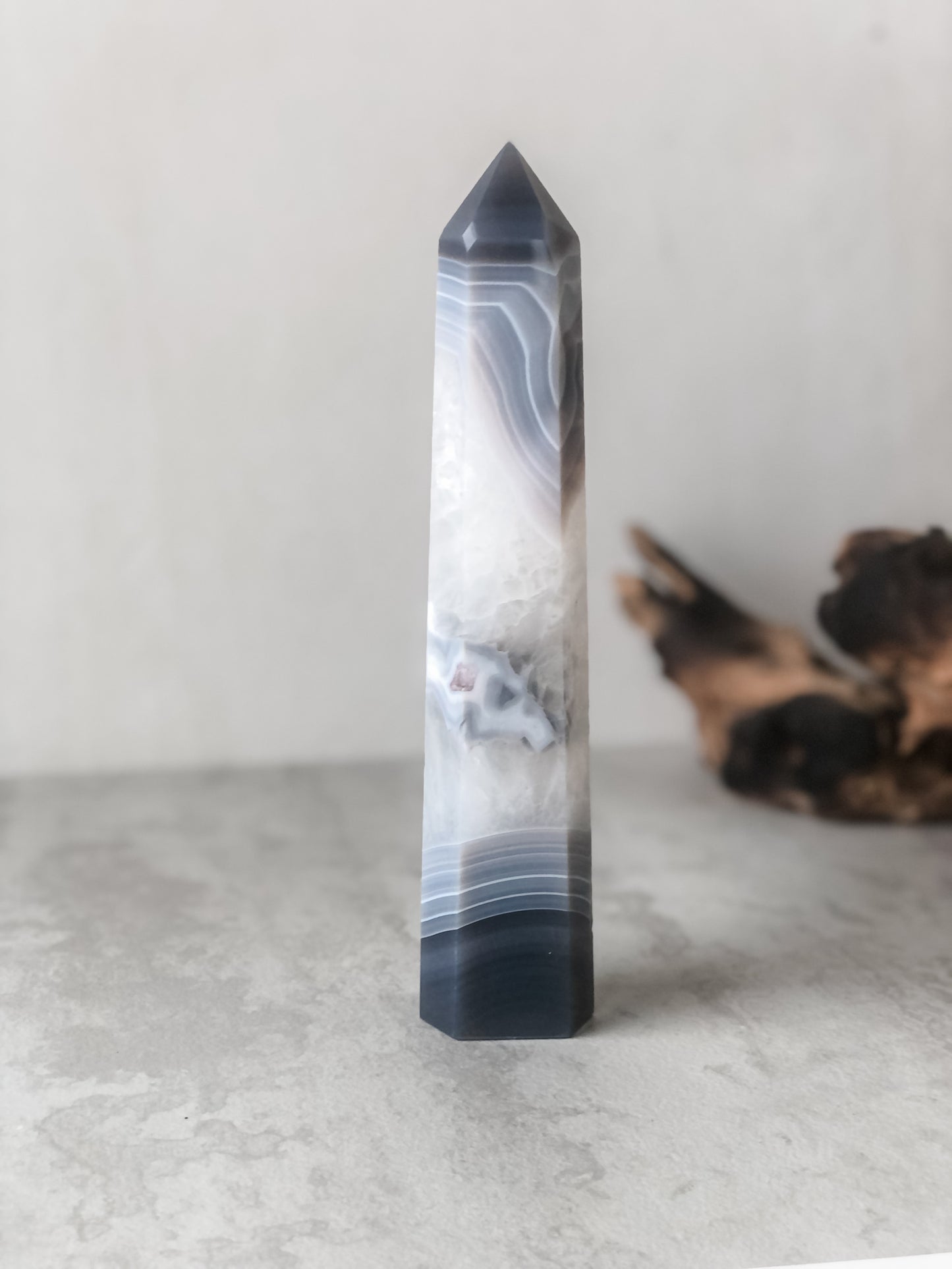 Botswana Agate Tower L (19cm)