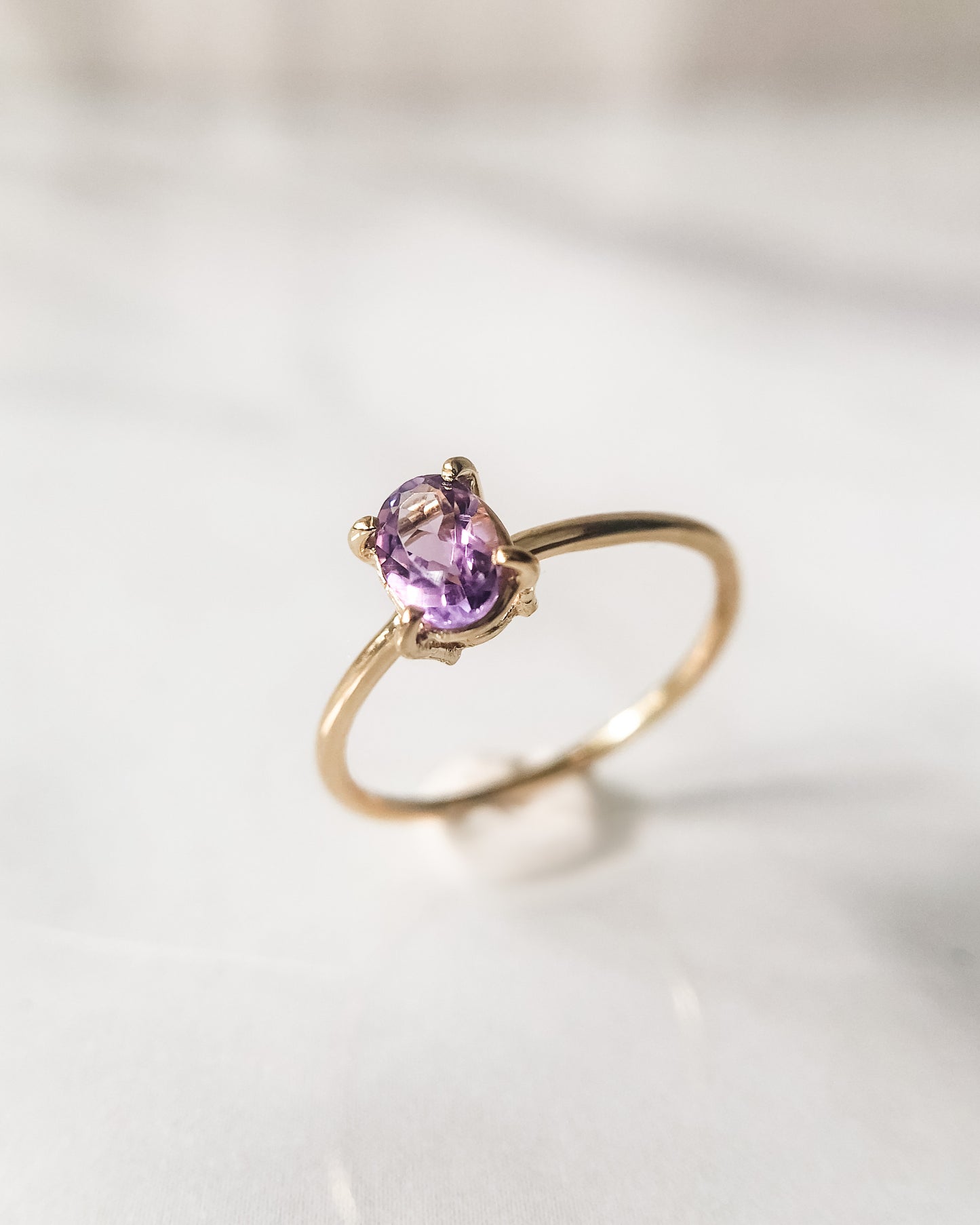 Amethyst Ring - 14K Gold Vermeil (Pre-Order)