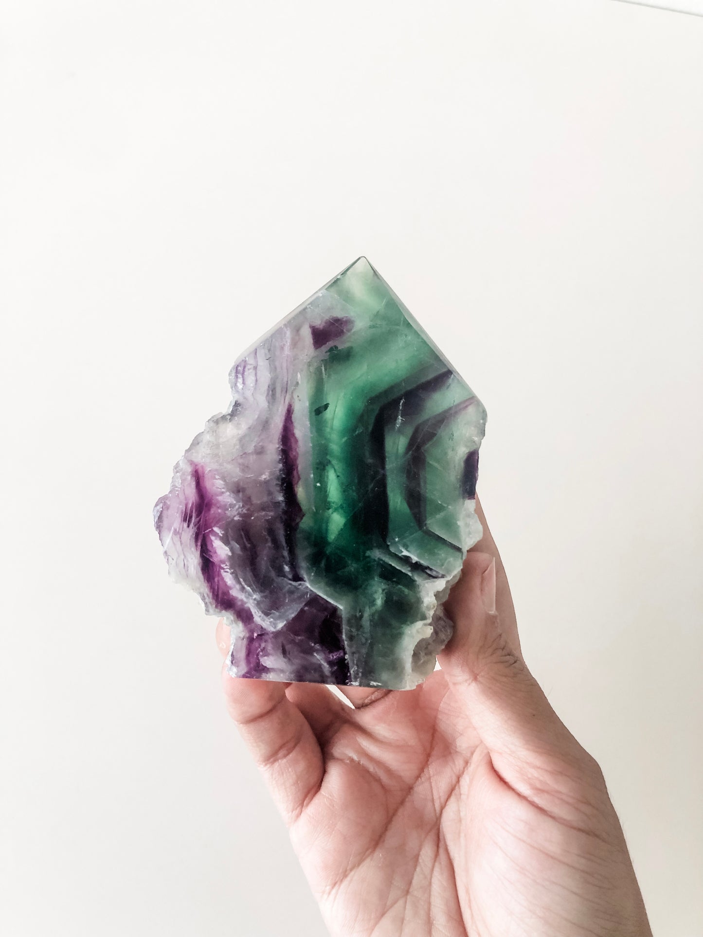 Rainbow Fluorite Semi-Polished