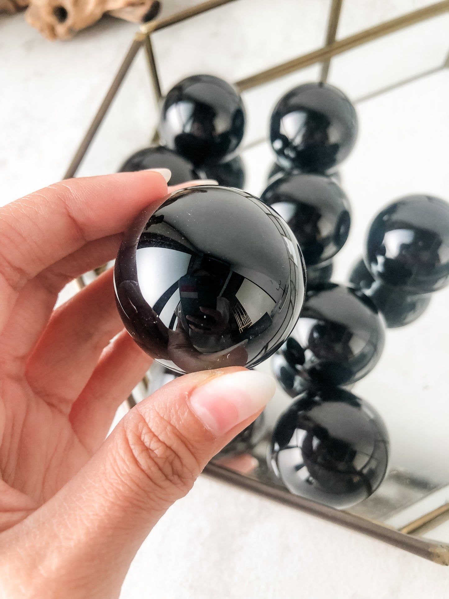 Black Obsidian Sphere