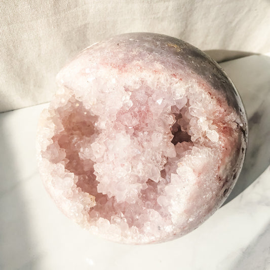 Pink Amethyst Druzy Sphere (3.1kg)