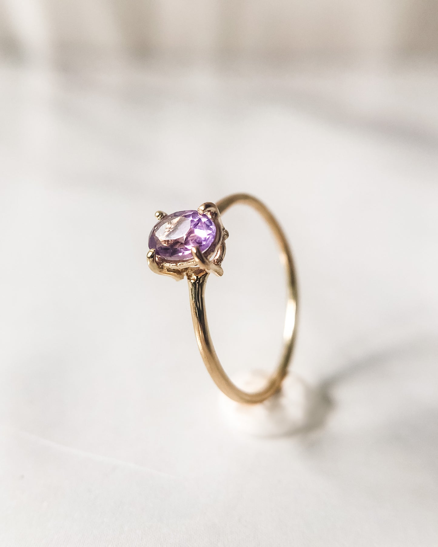 Amethyst Ring - 14K Gold Vermeil (Pre-Order)