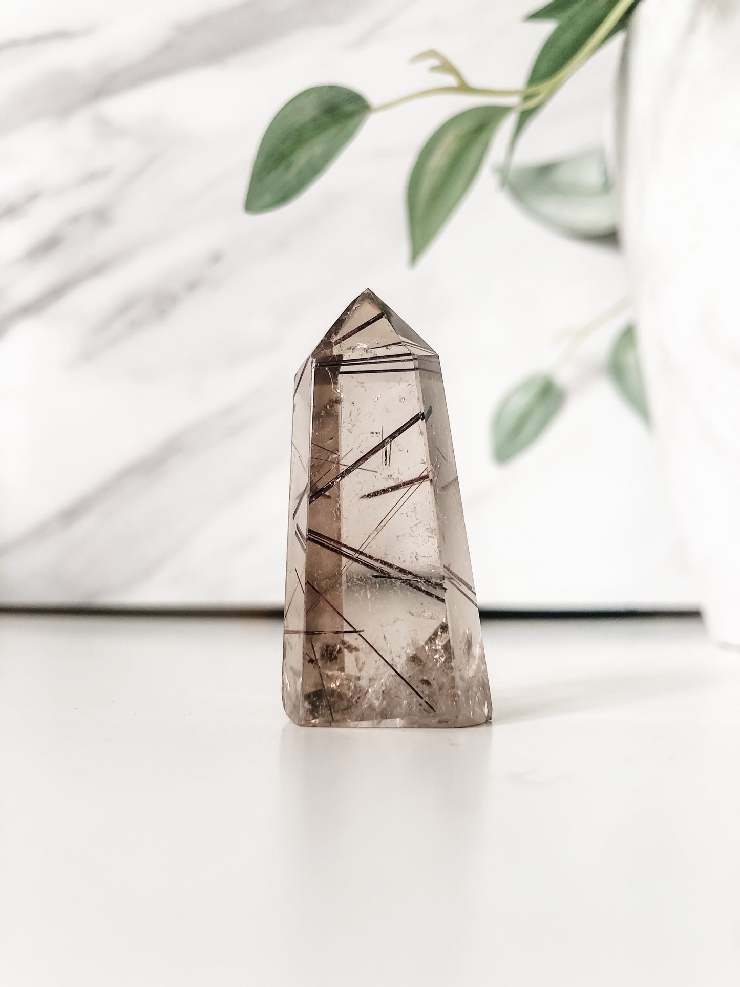 Copper Rutilated Smoky Quartz Point (29g)