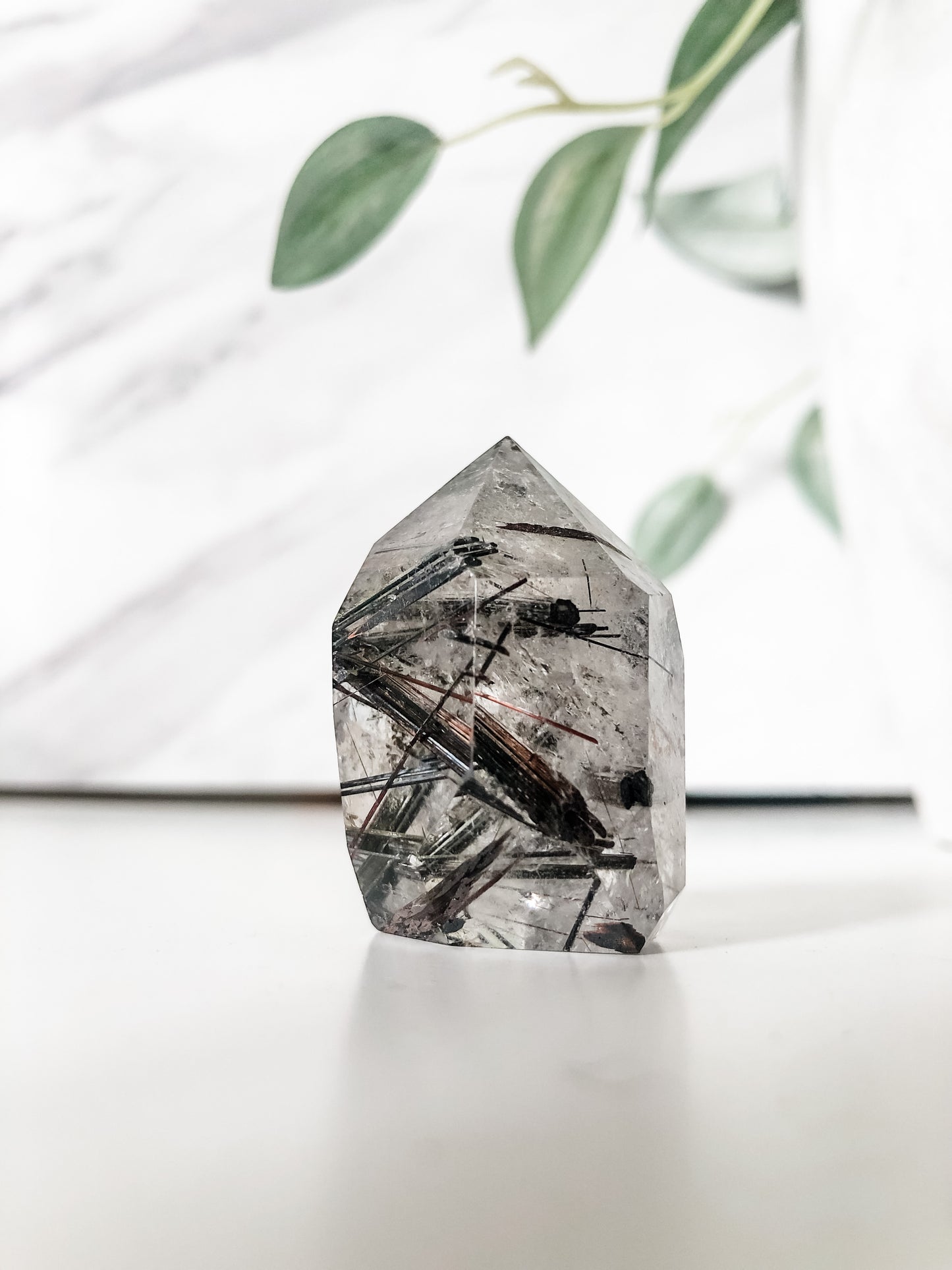 Titanium Oxide Rutilated Quartz Point (44g)