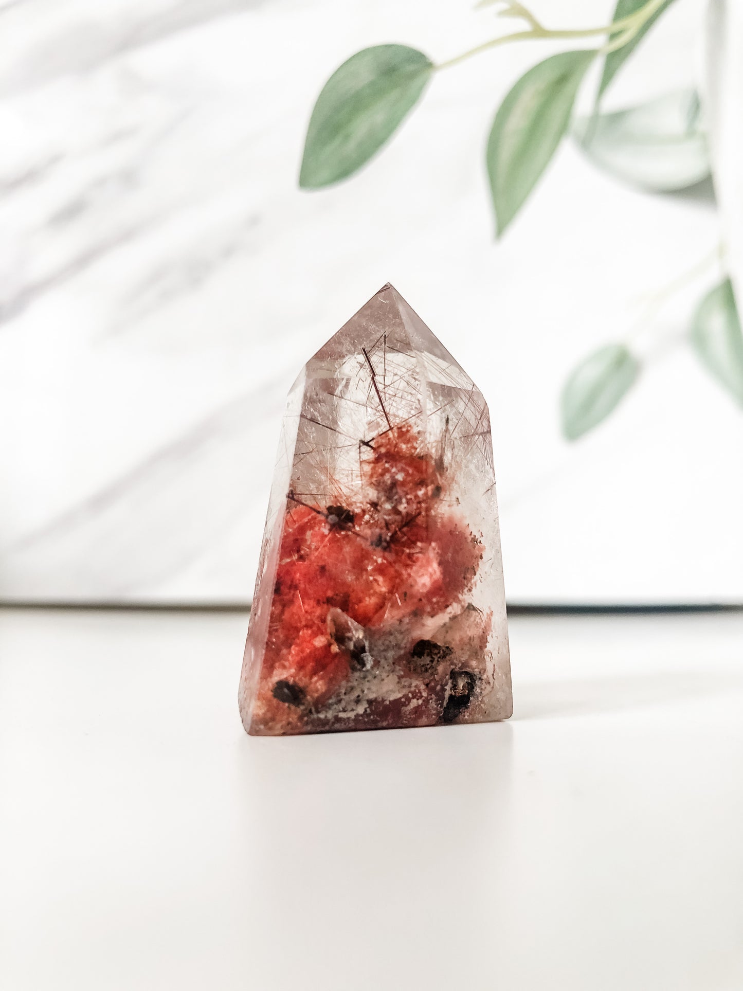 Red Copper Rutilated Quartz Point (35g)