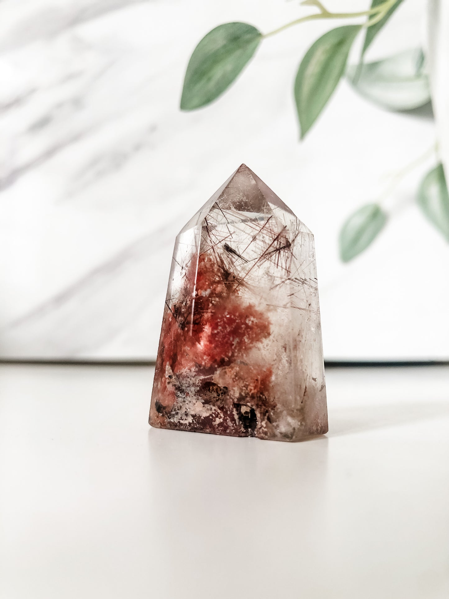 Red Copper Rutilated Quartz Point (35g)