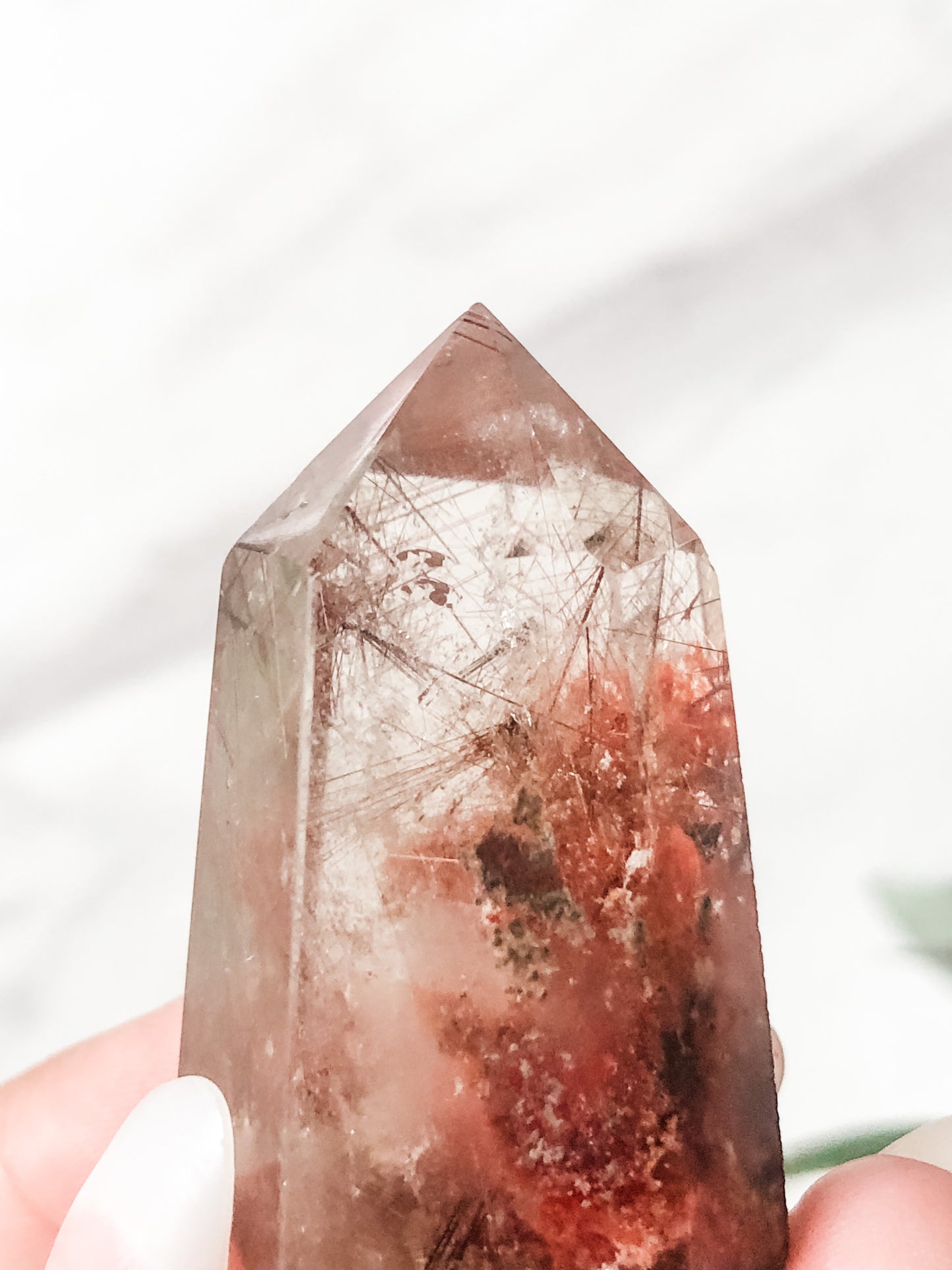 Red Copper Rutilated Quartz Point (35g)