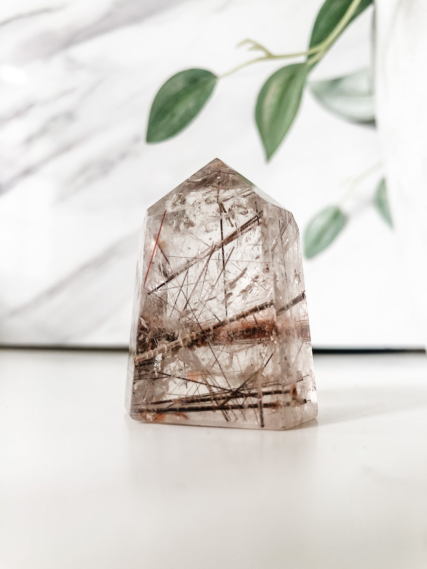 Copper Rutilated Quartz Point (64g)