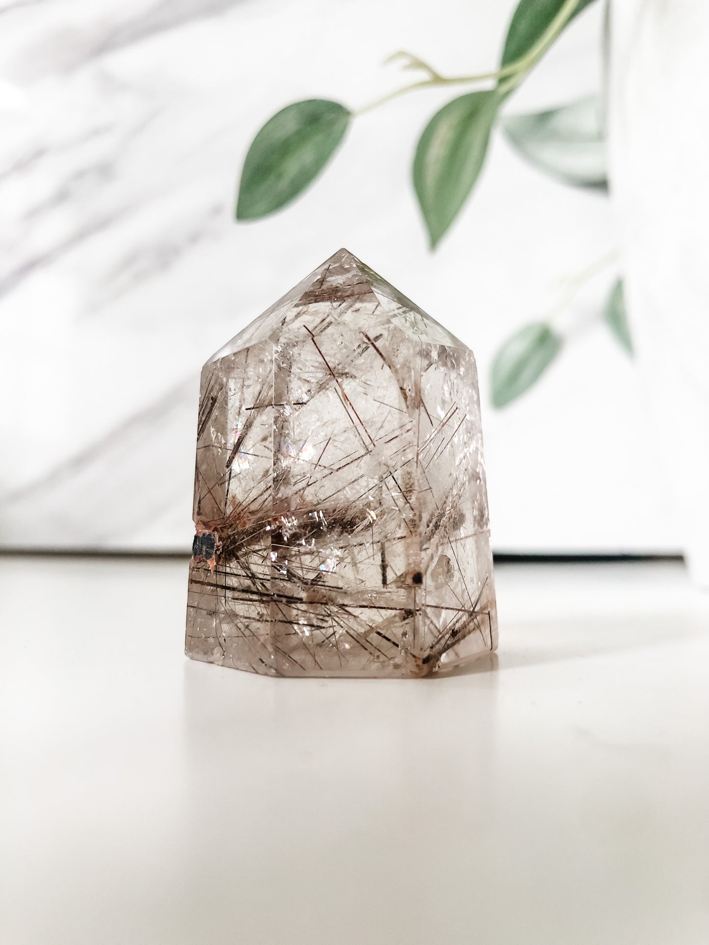 Copper Rutilated Quartz Point (64g)