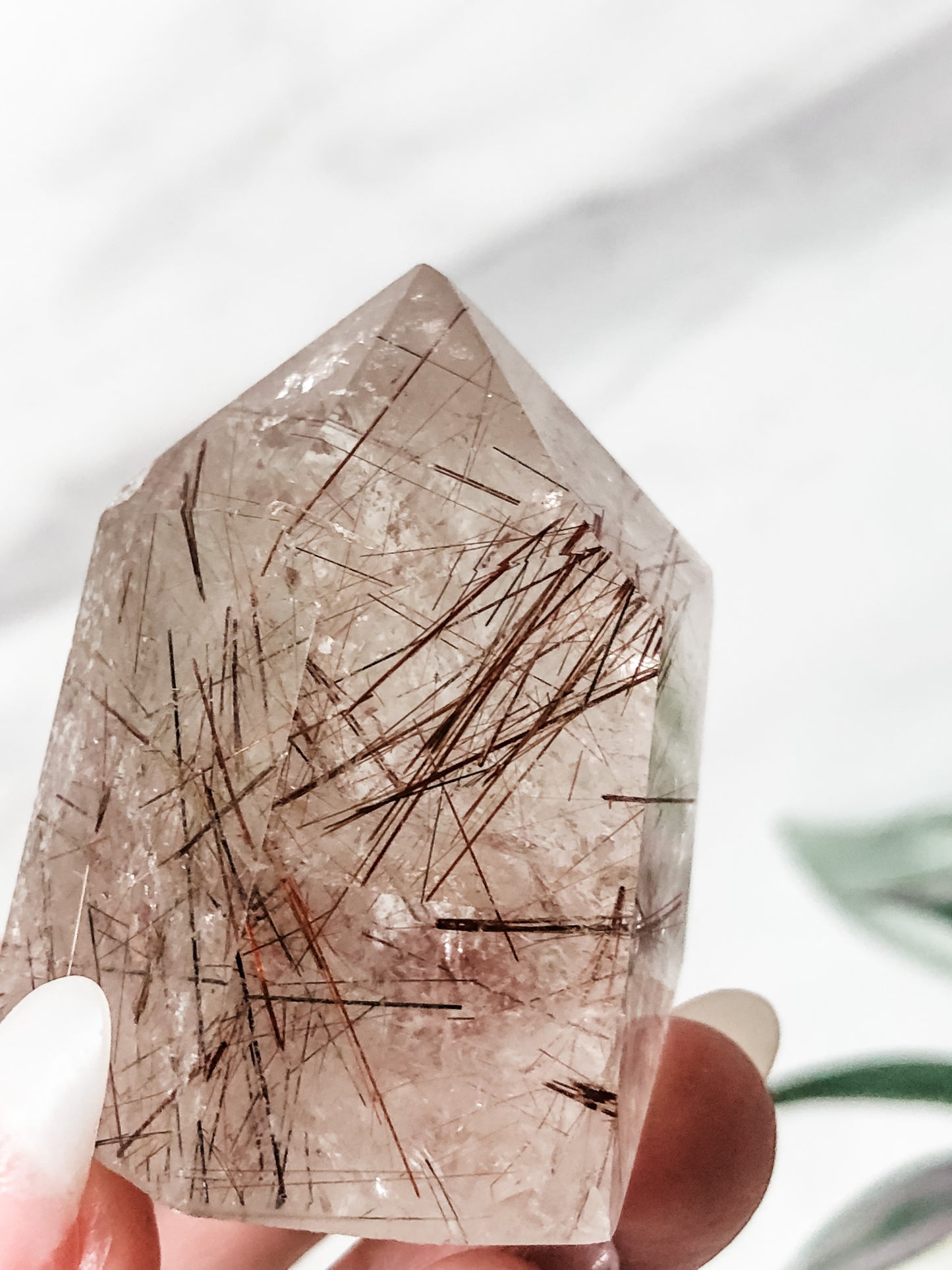 Copper Rutilated Quartz Point (67g)