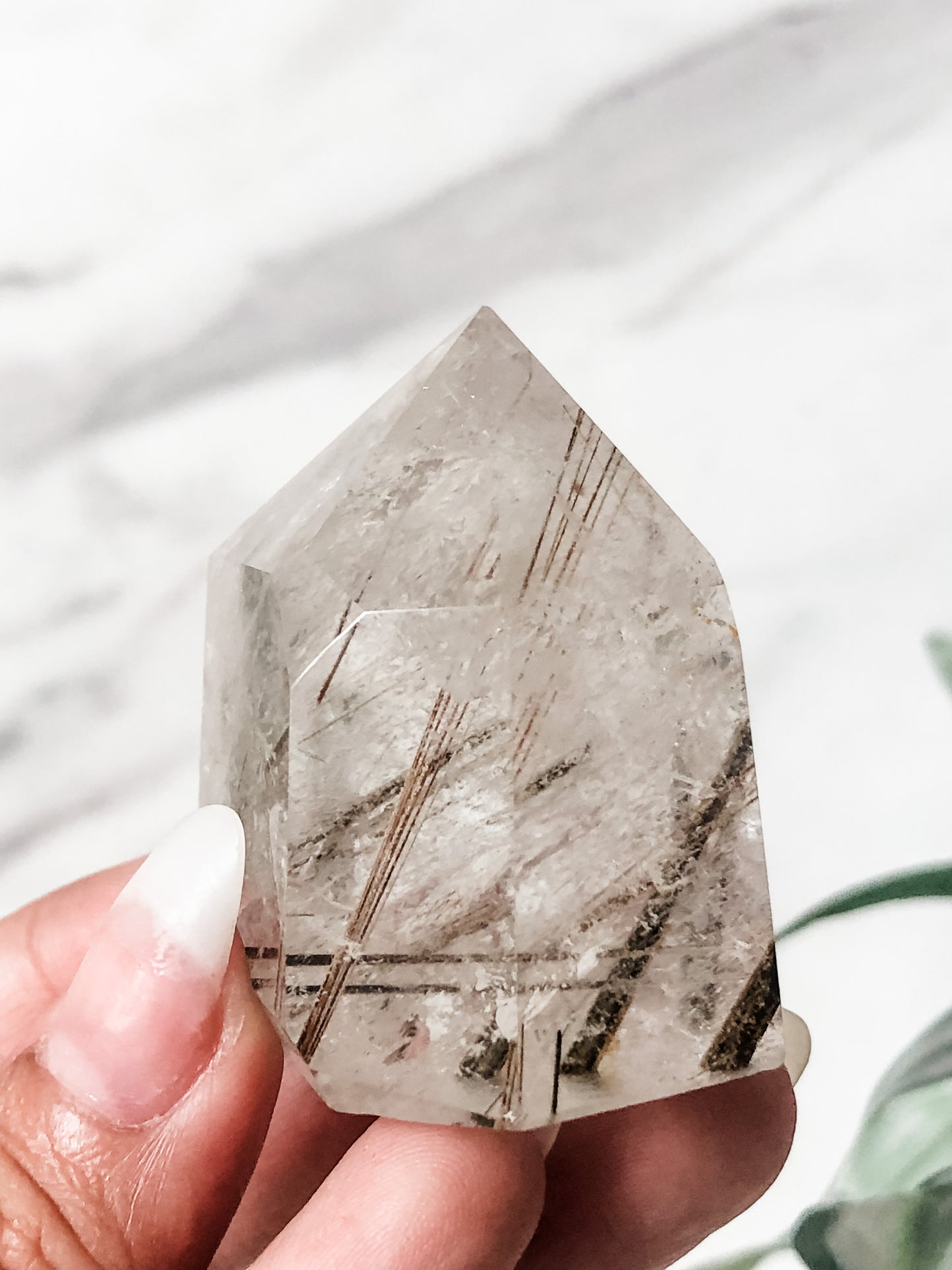 Copper Rutilated Quartz Point (80g)