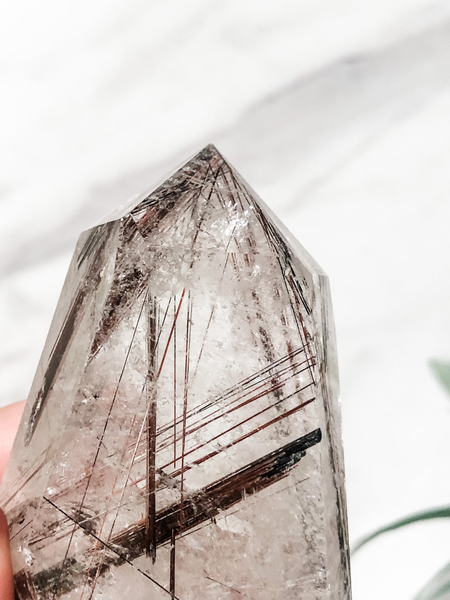 Copper Rutilated Quartz Point (88g)