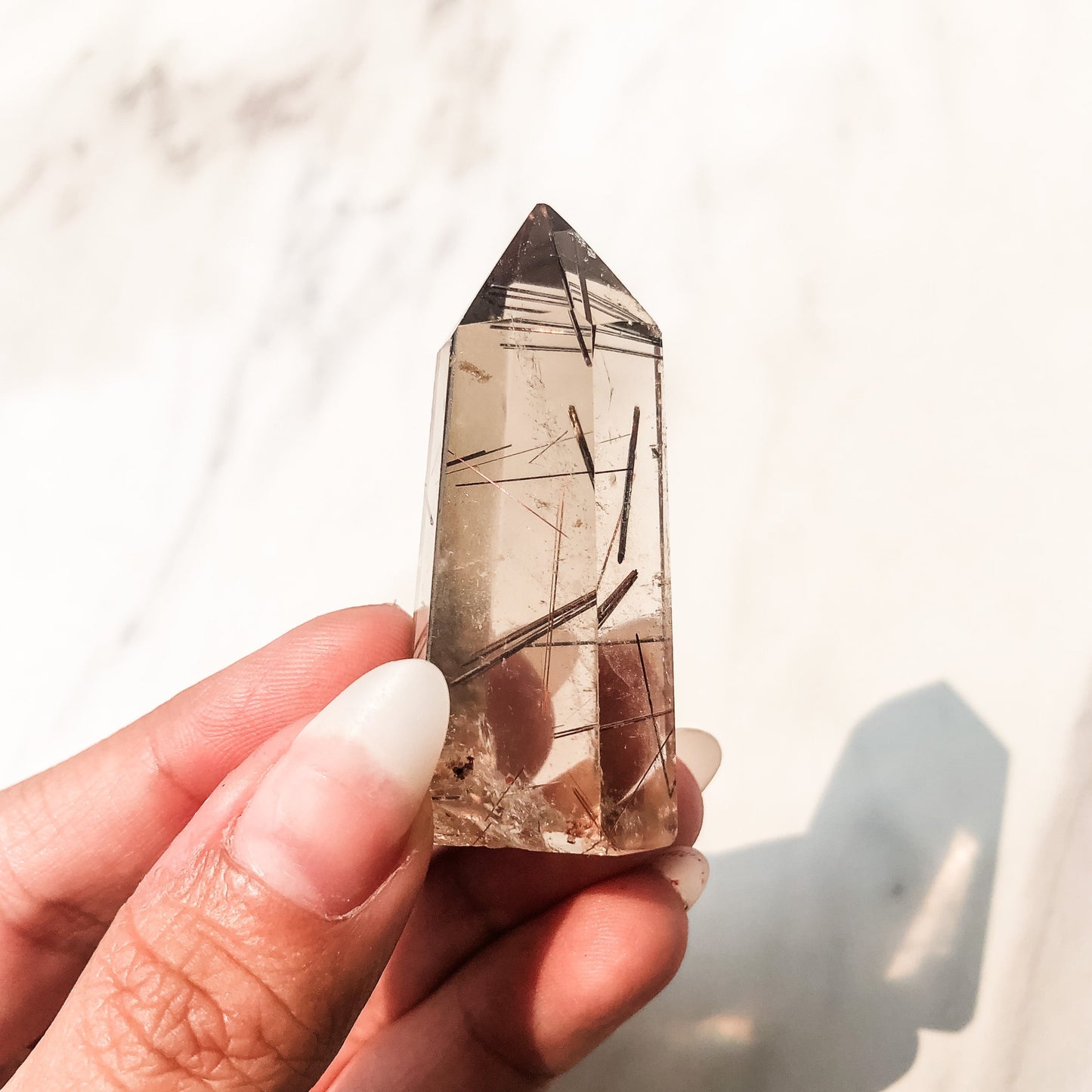 Copper Rutilated Smoky Quartz Point (29g)