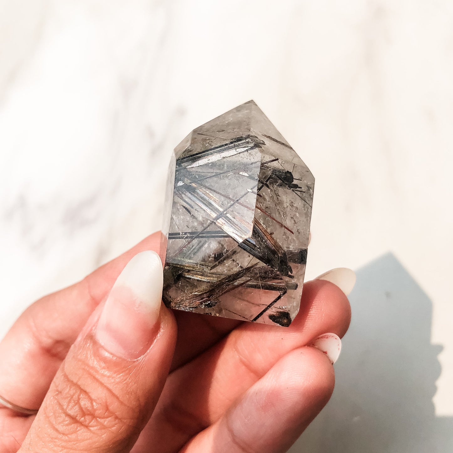 Titanium Oxide Rutilated Quartz Point (44g)