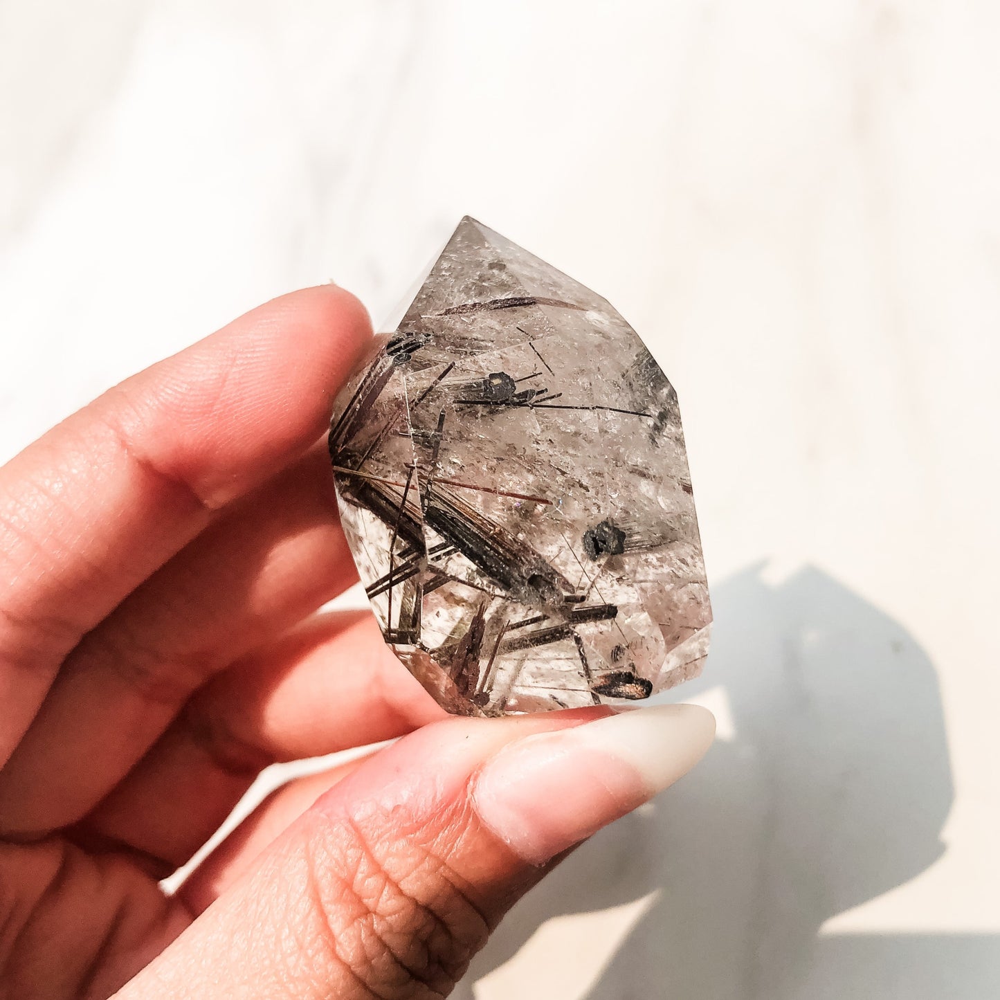 Titanium Oxide Rutilated Quartz Point (44g)