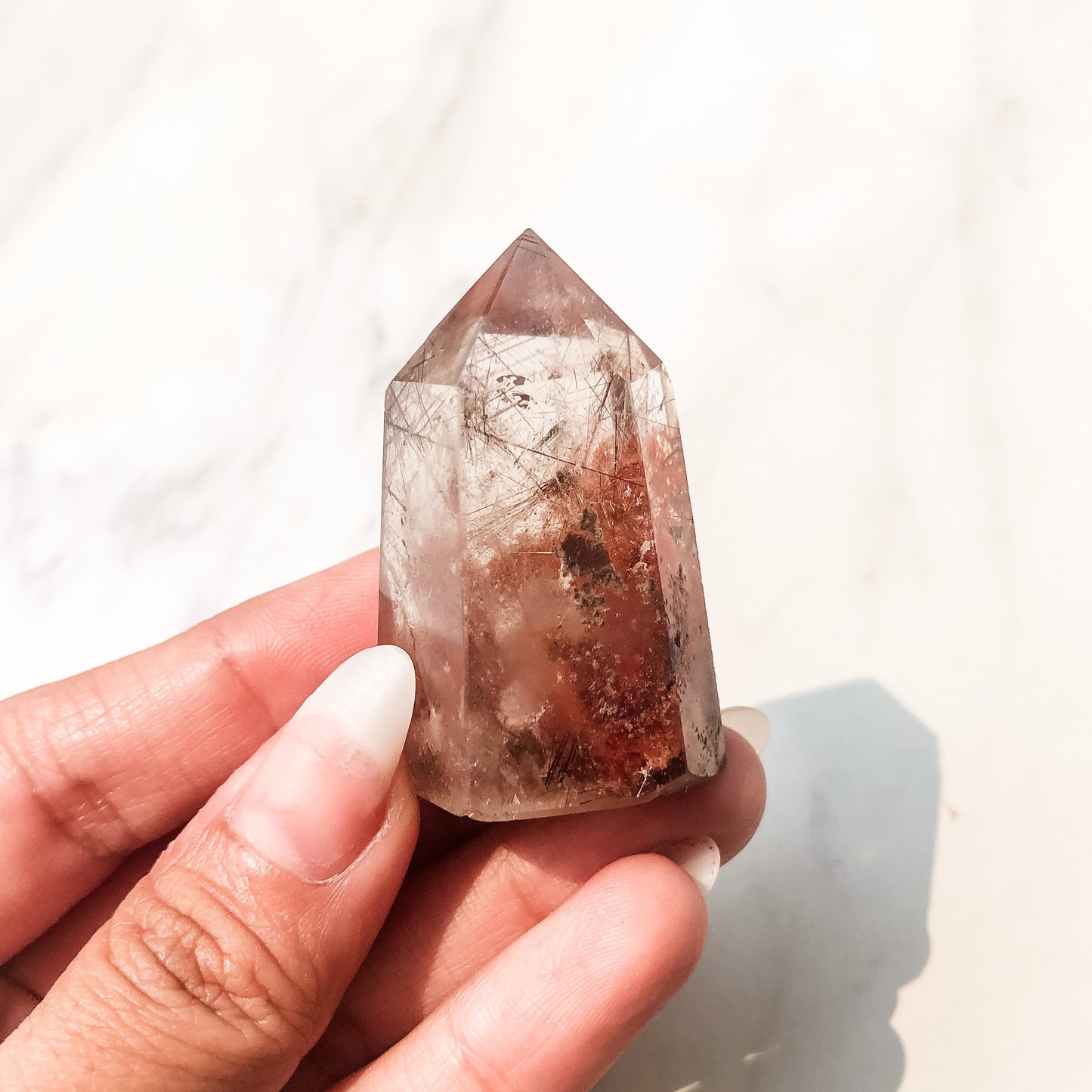 Red Copper Rutilated Quartz Point (35g)