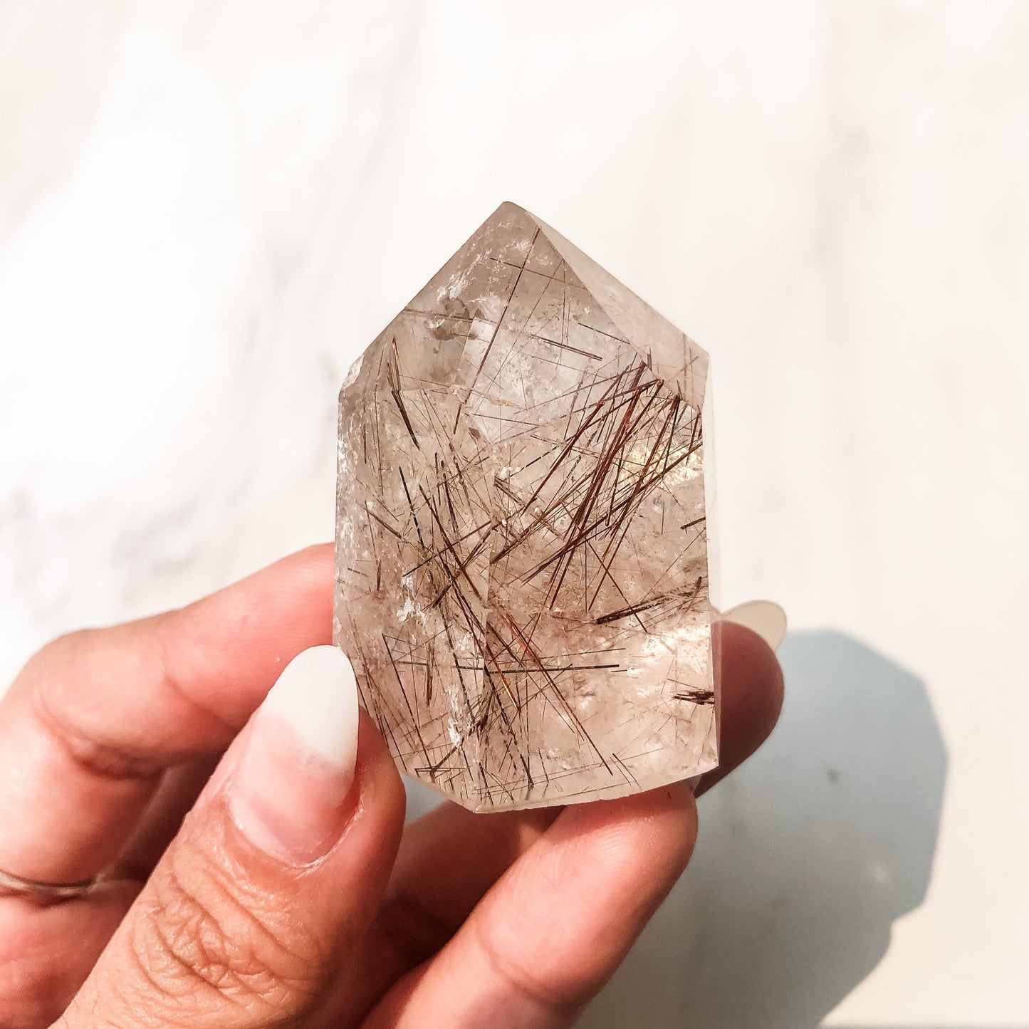 Copper Rutilated Quartz Point (67g)