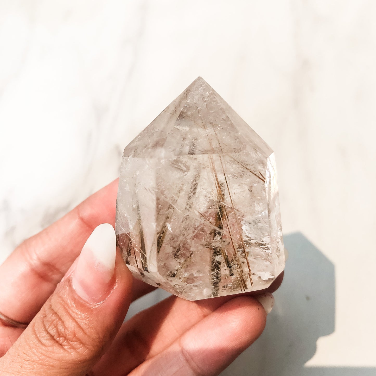 Copper Rutilated Quartz Point (80g)
