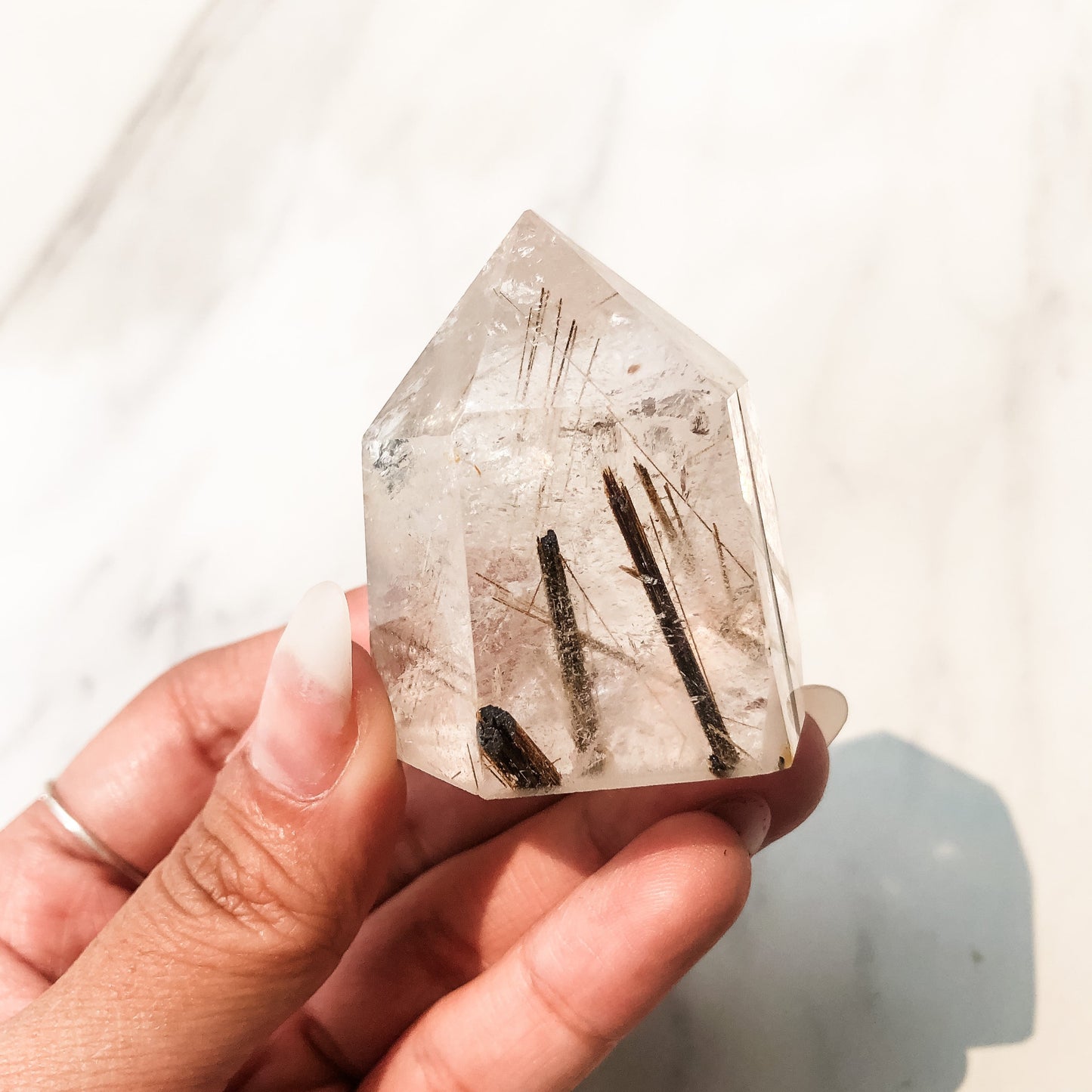 Copper Rutilated Quartz Point (80g)