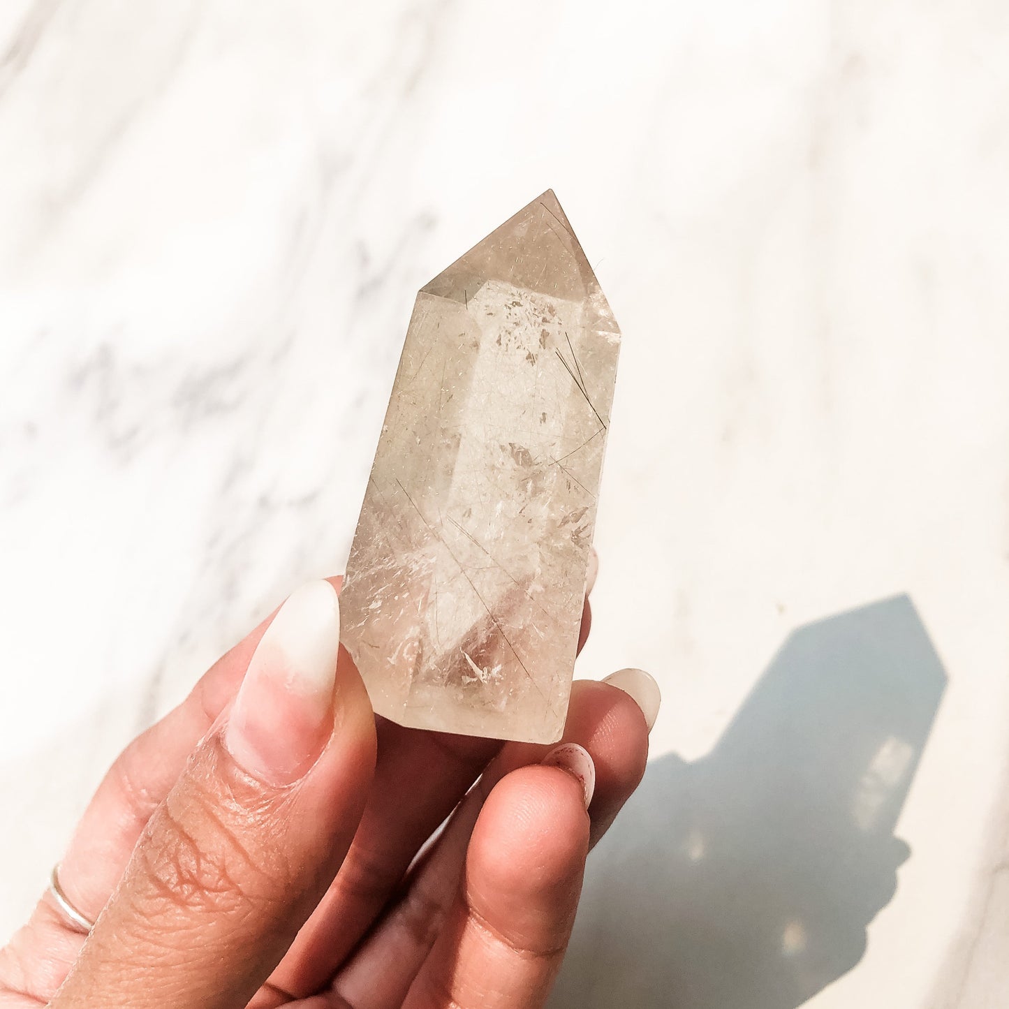 Gold Rutilated Quartz Point (44g)