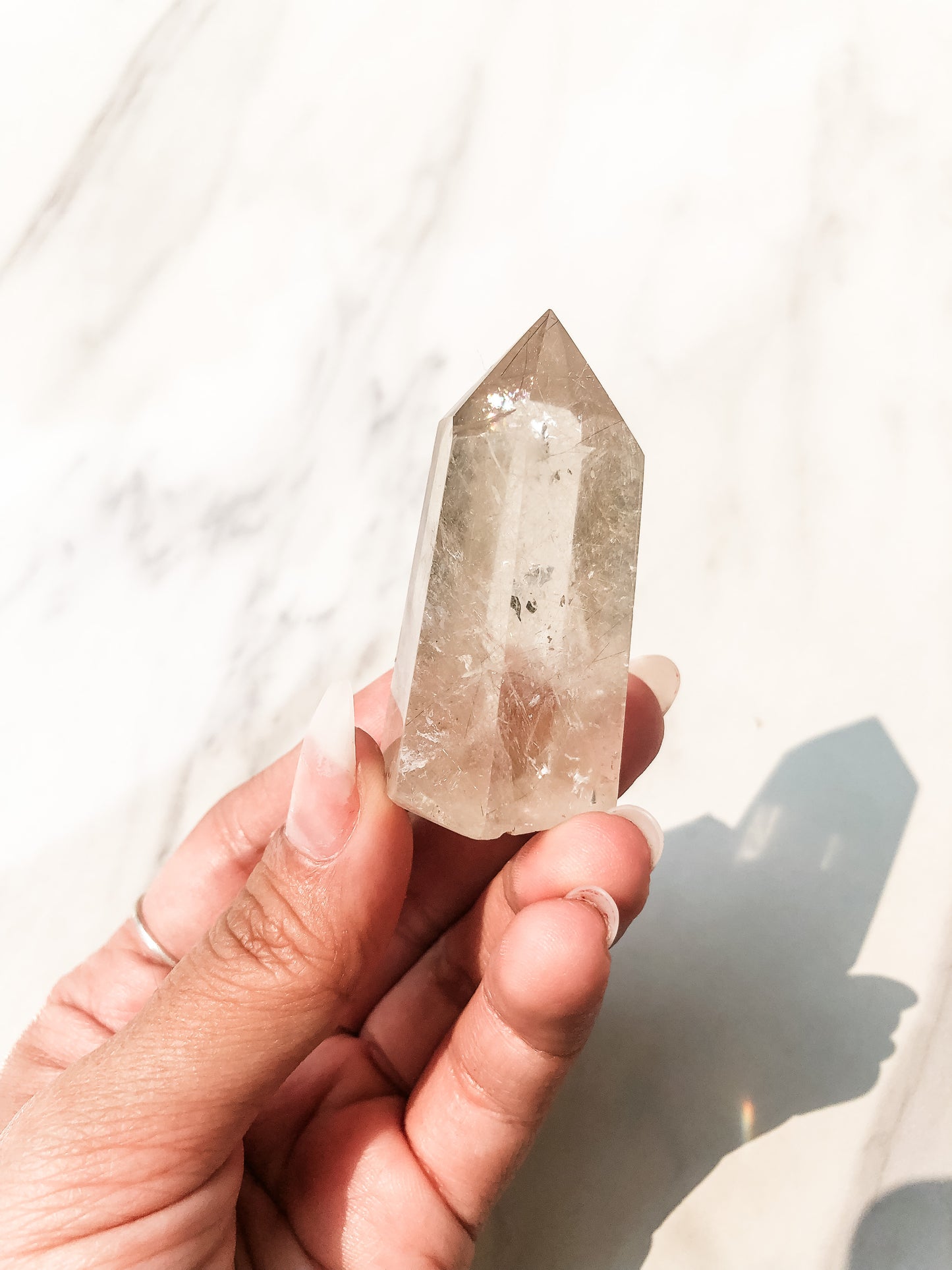 Gold Rutilated Quartz Point (44g)