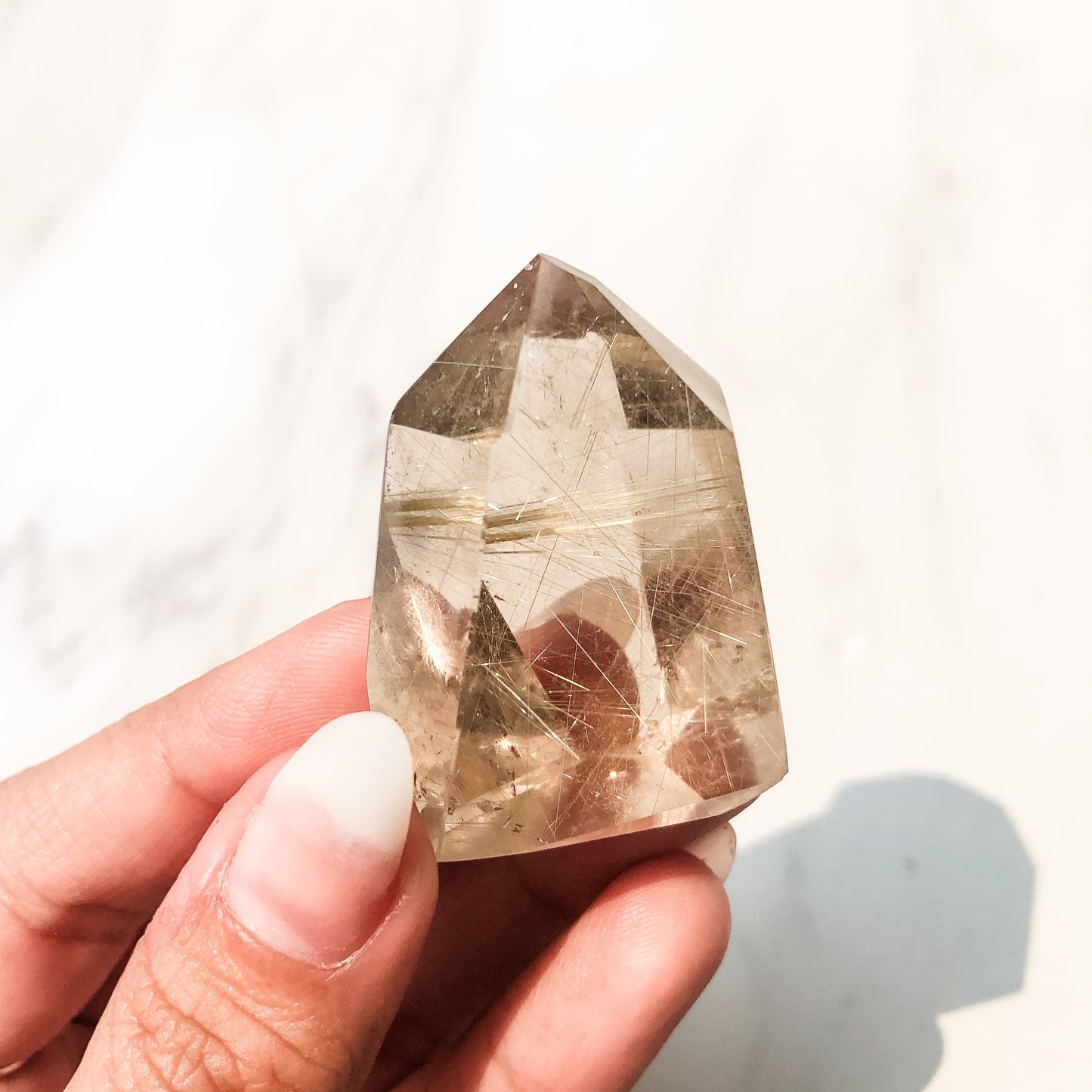 Gold Rutilated Quartz Point (35g)