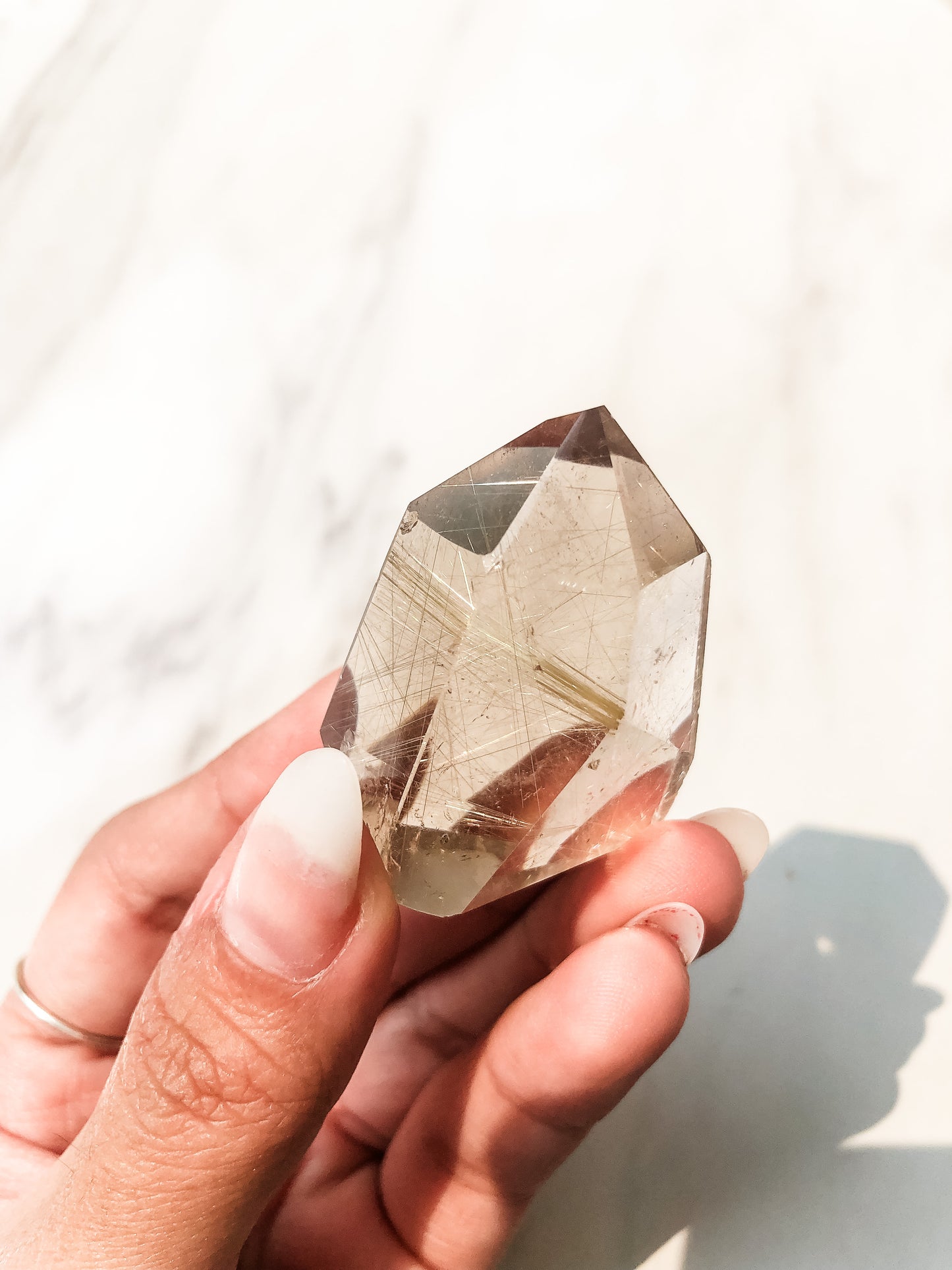Gold Rutilated Quartz Point (35g)