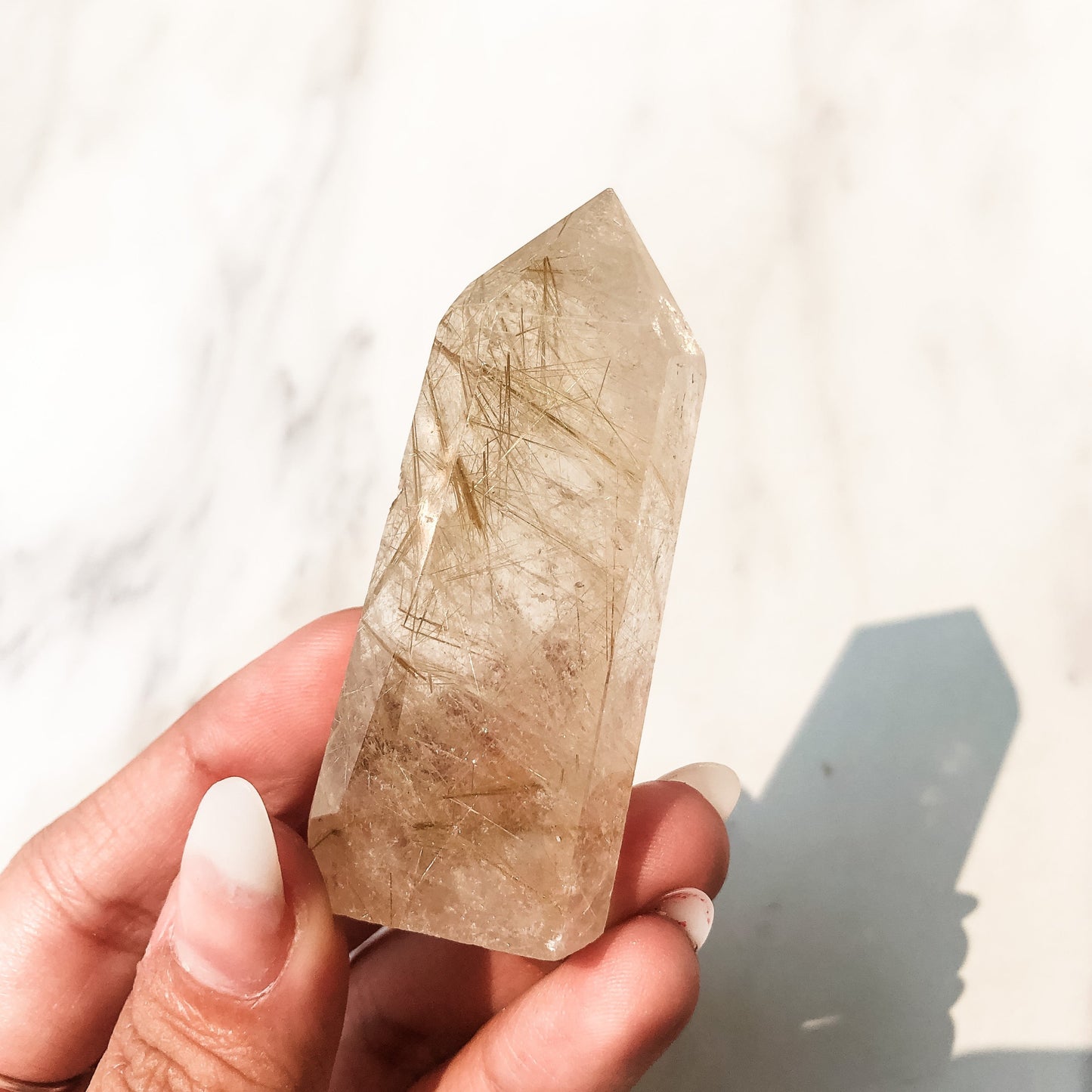 Gold Rutilated Quartz Point (48g)