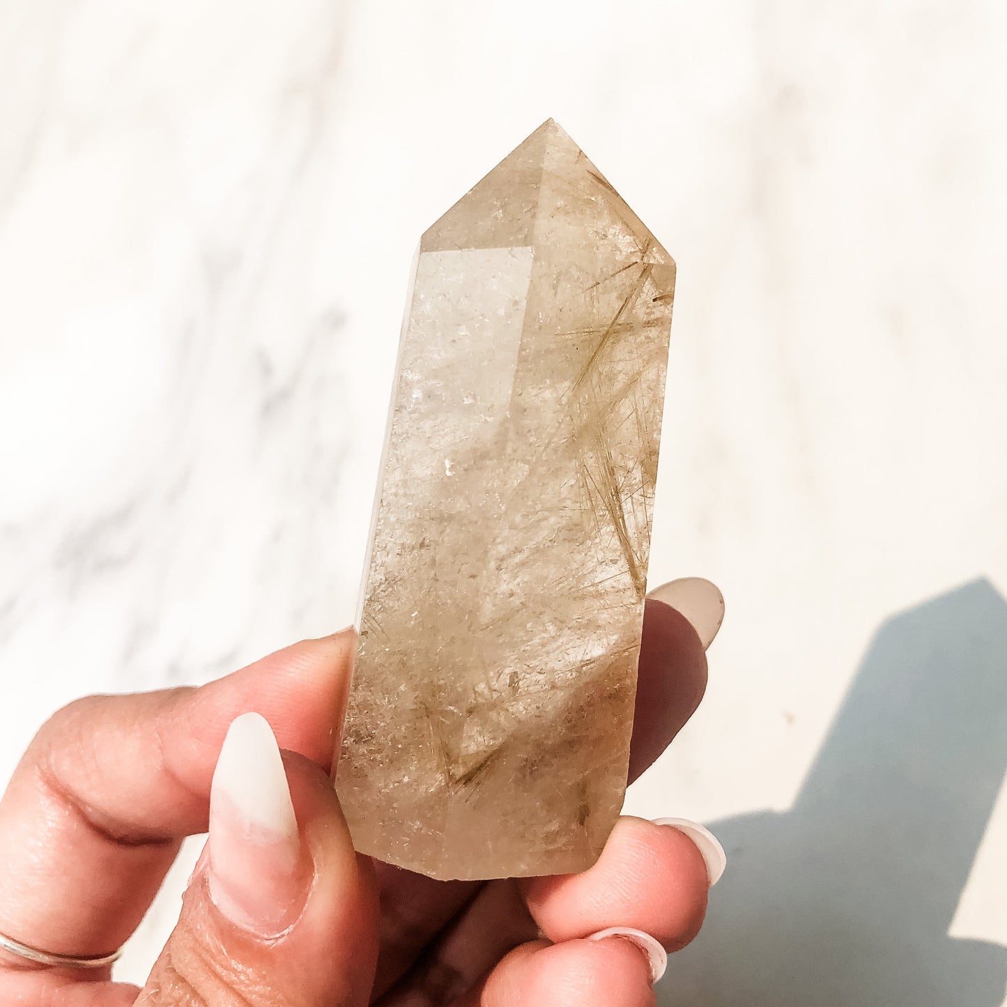 Gold Rutilated Quartz Point (48g)