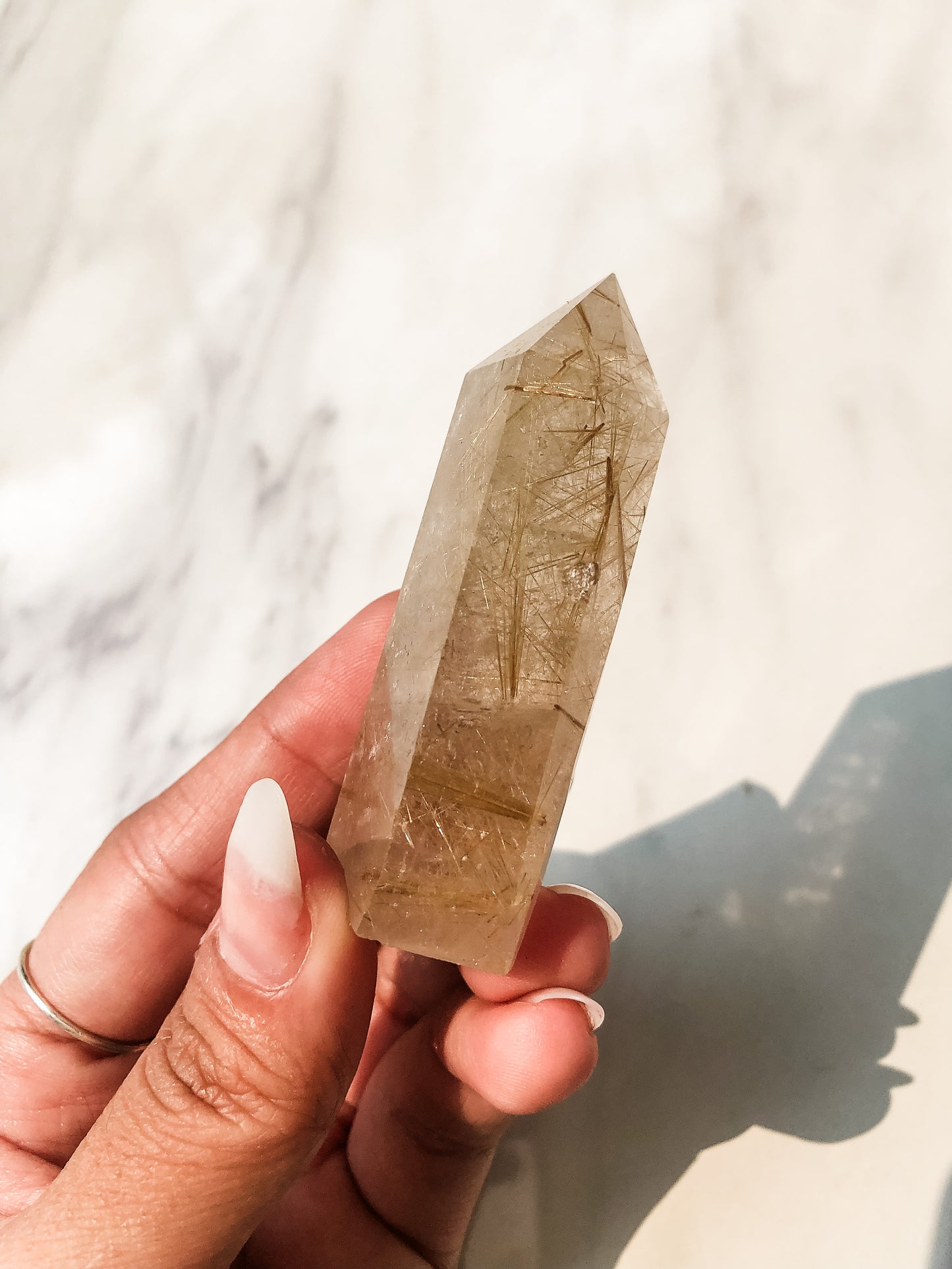 Gold Rutilated Quartz Point (48g)