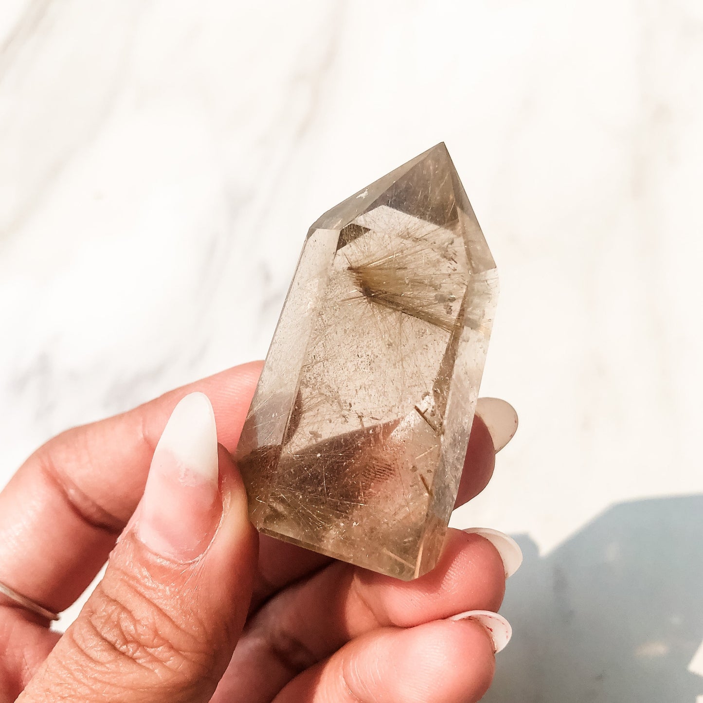 Gold Rutilated Quartz Point (36g)