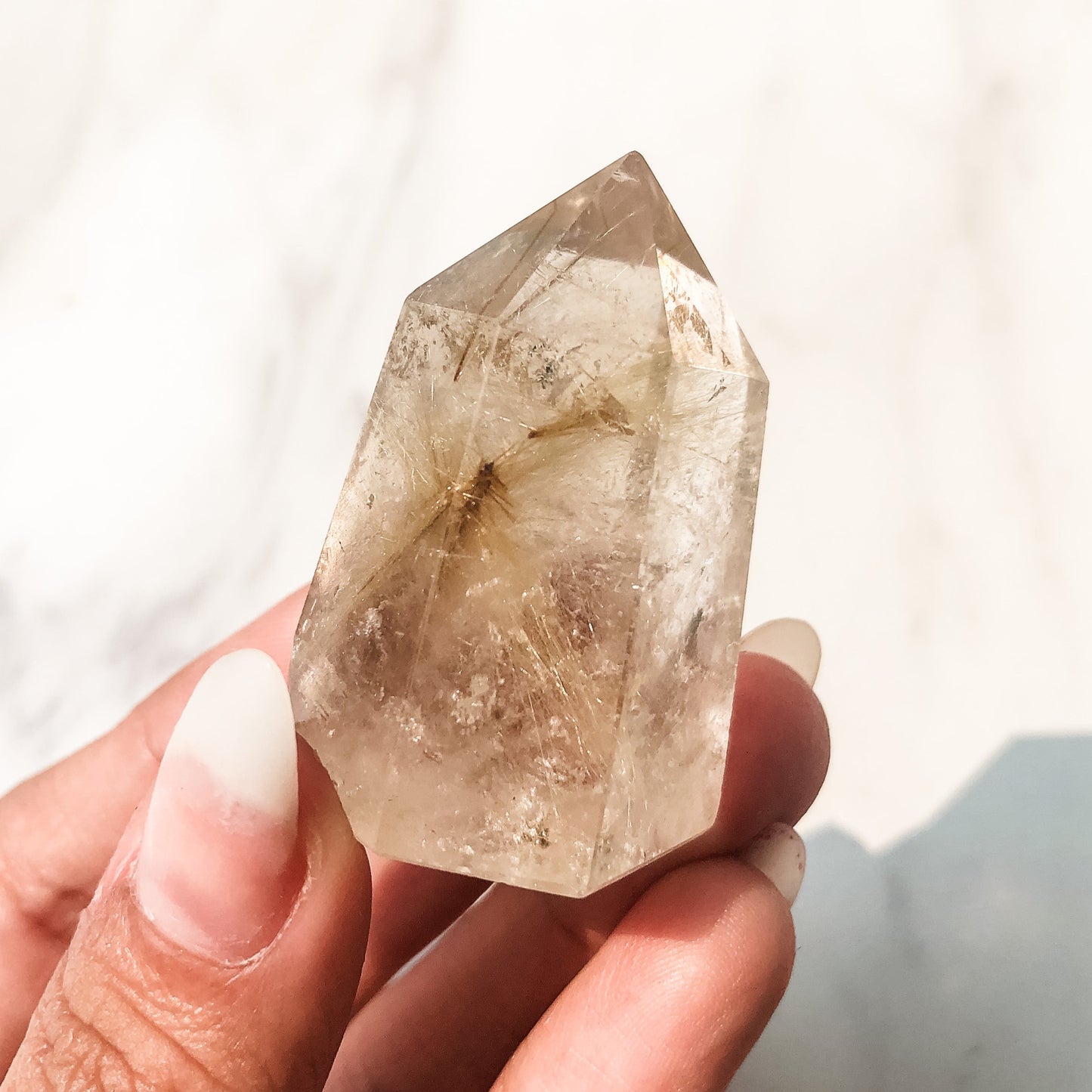 Gold Rutilated Quartz Point (43g)