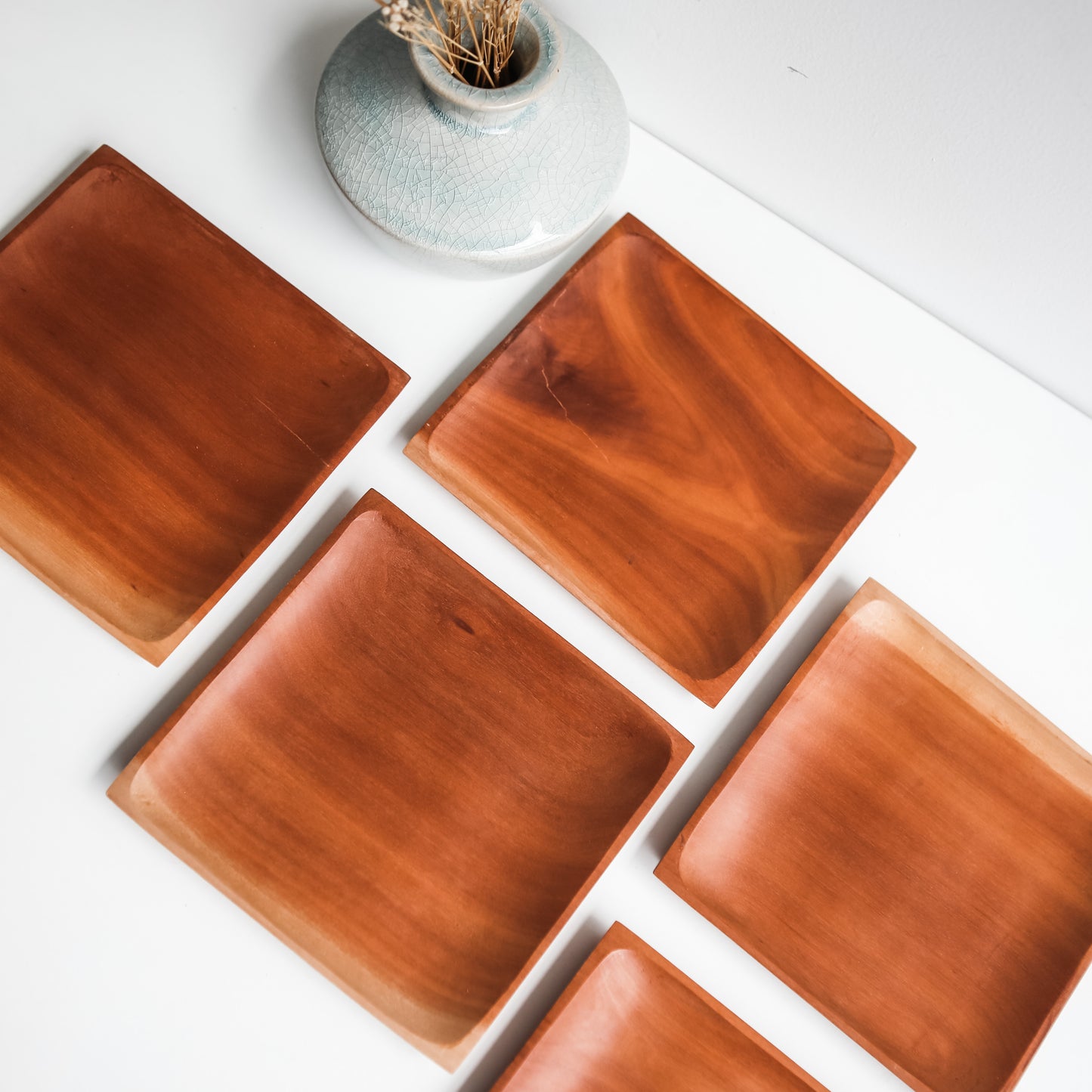 Wood Crystal Tray - Square