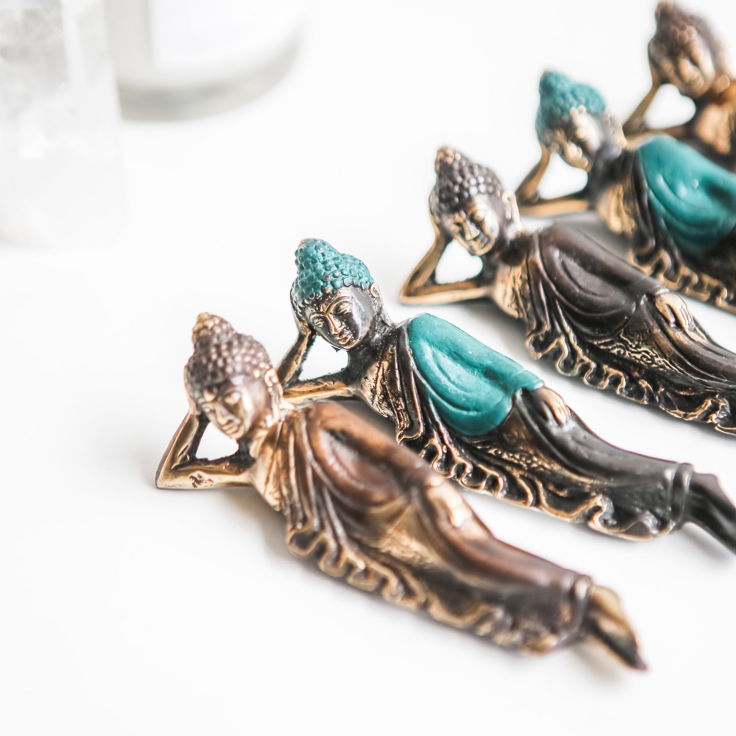 Sleeping Buddha Brass Statue