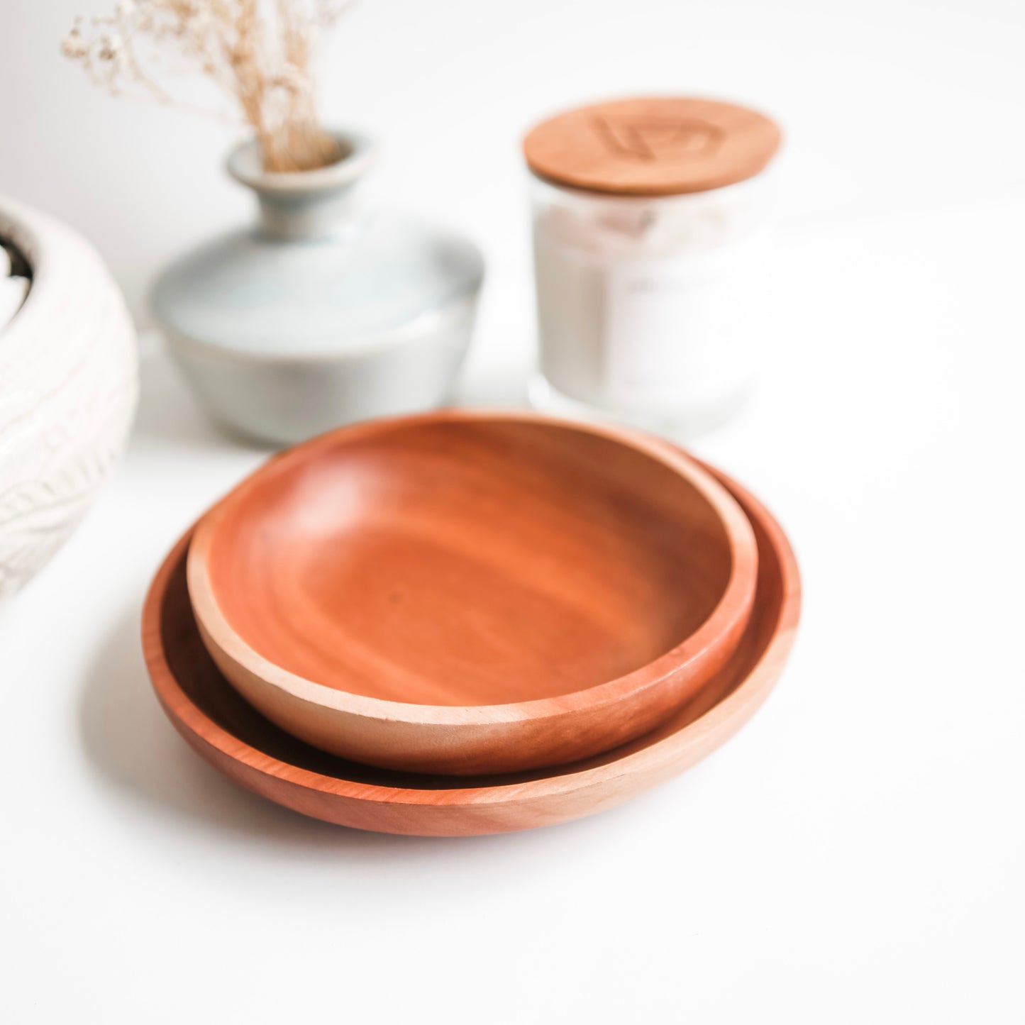 Wood Crystal Bowl - Round